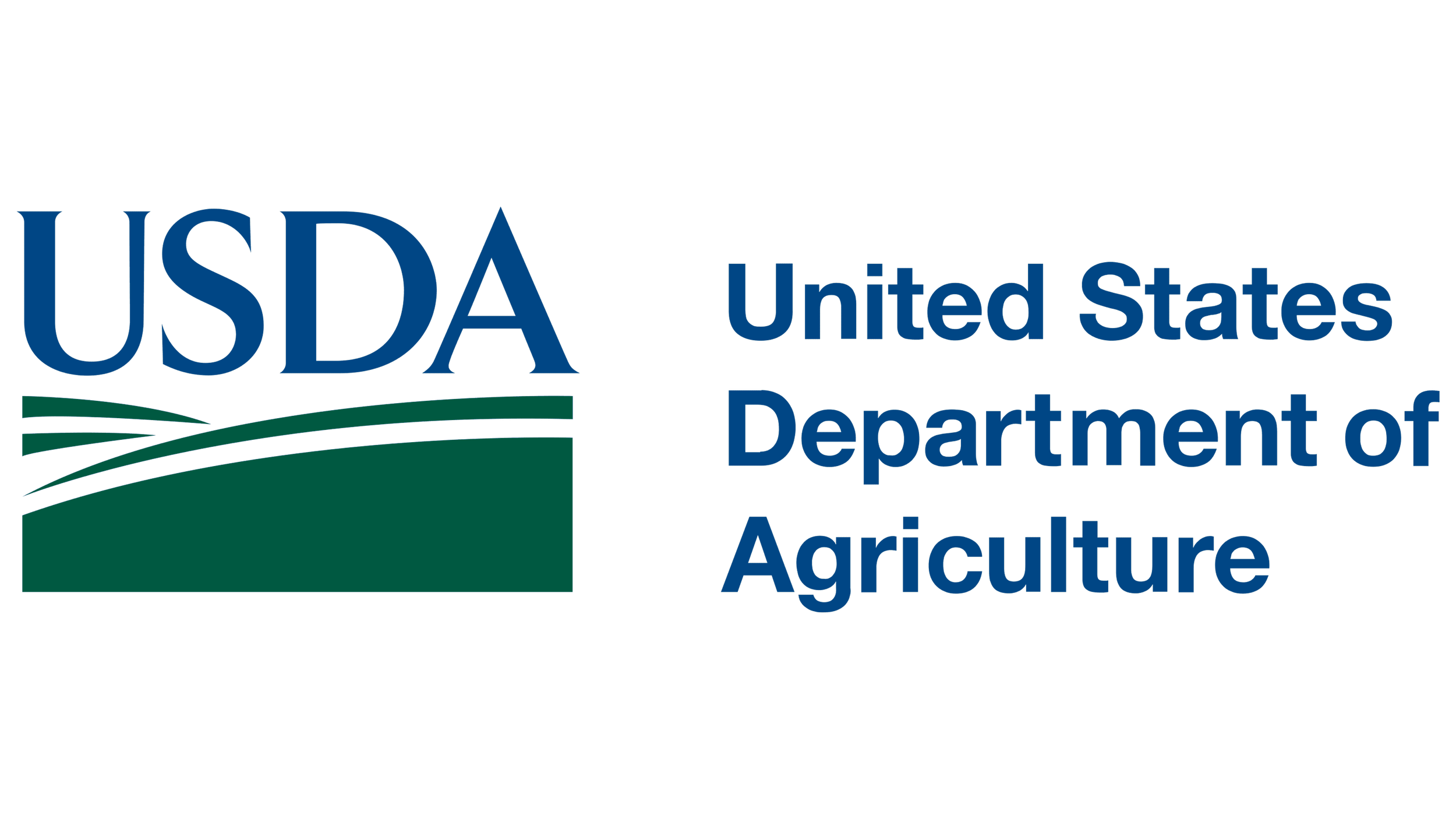 United States Department of Agriculture logo with text