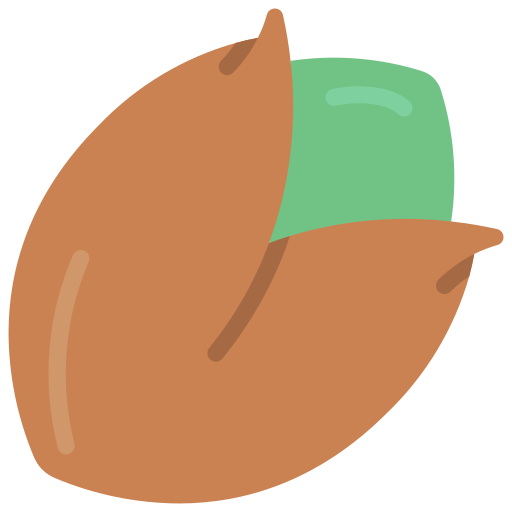 A cartoon illustration of a coffee bean with a small green coffee cup inside it.