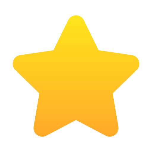Yellow star with a gradient from darker at the bottom to lighter at the top.