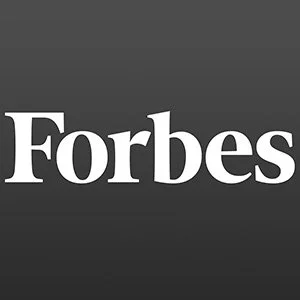 Logo de Forbes avec un fond gris