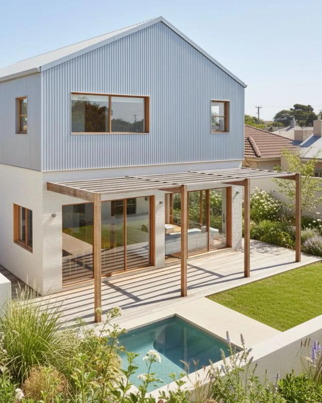 House Aaron
Rondebosch, Cape Town

A single-storey house transformed into a modern double-storey home designed for a growing family.

The project reimagines the layout to create a clear, welcoming entrance and generous open-plan living spaces that fl