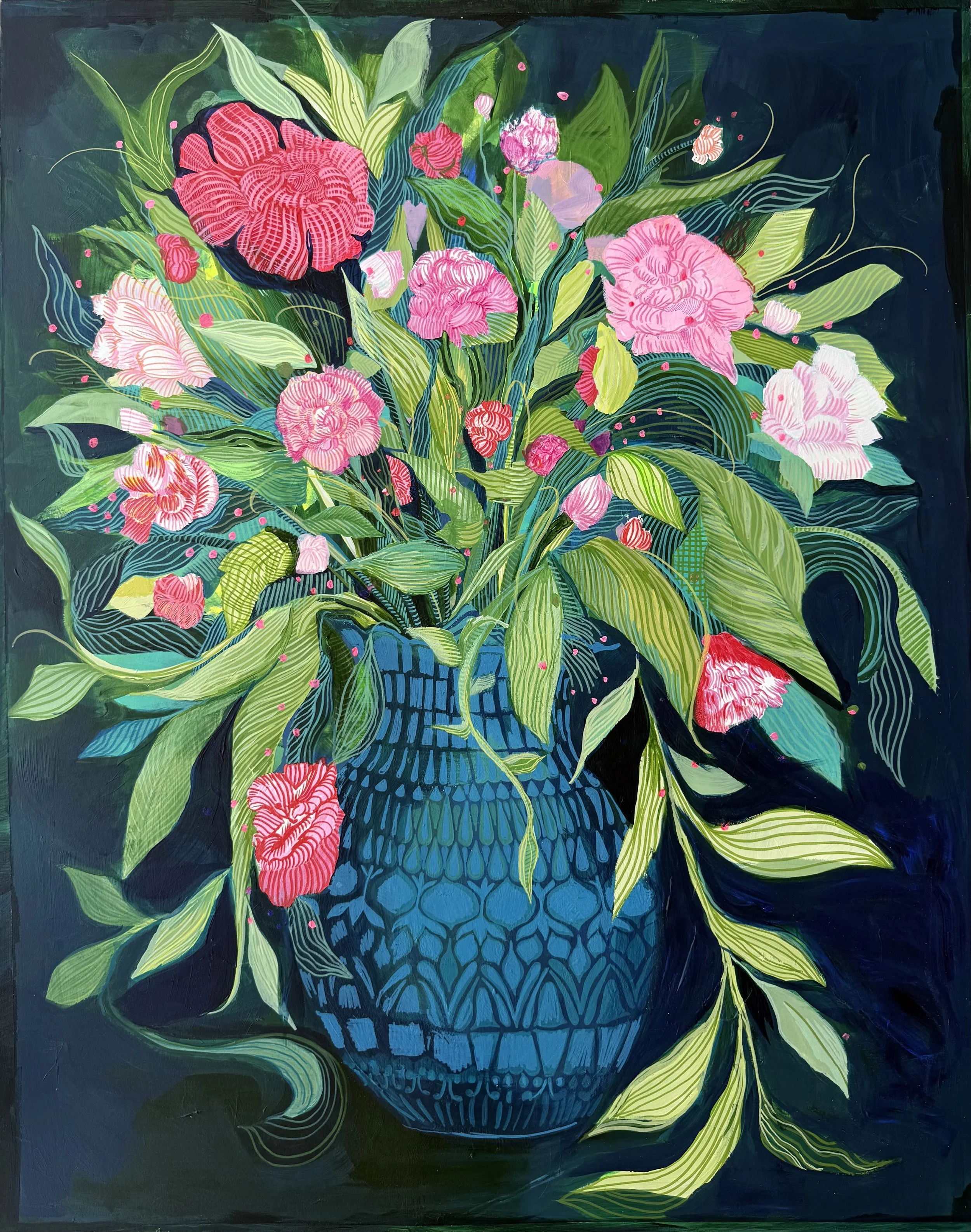 Cobalt Centerpiece Giclee Print