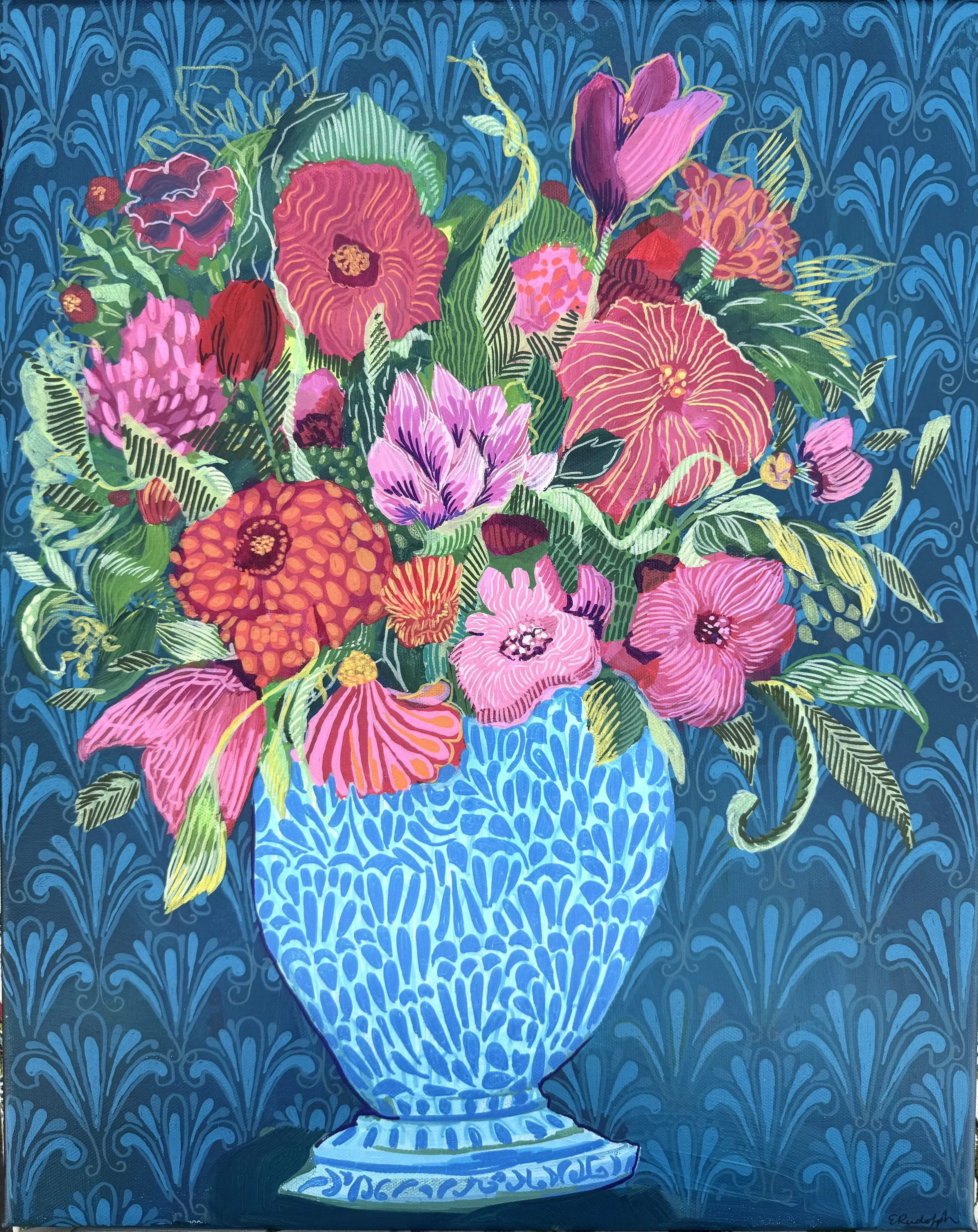 Cerulean Vase Giclee Print