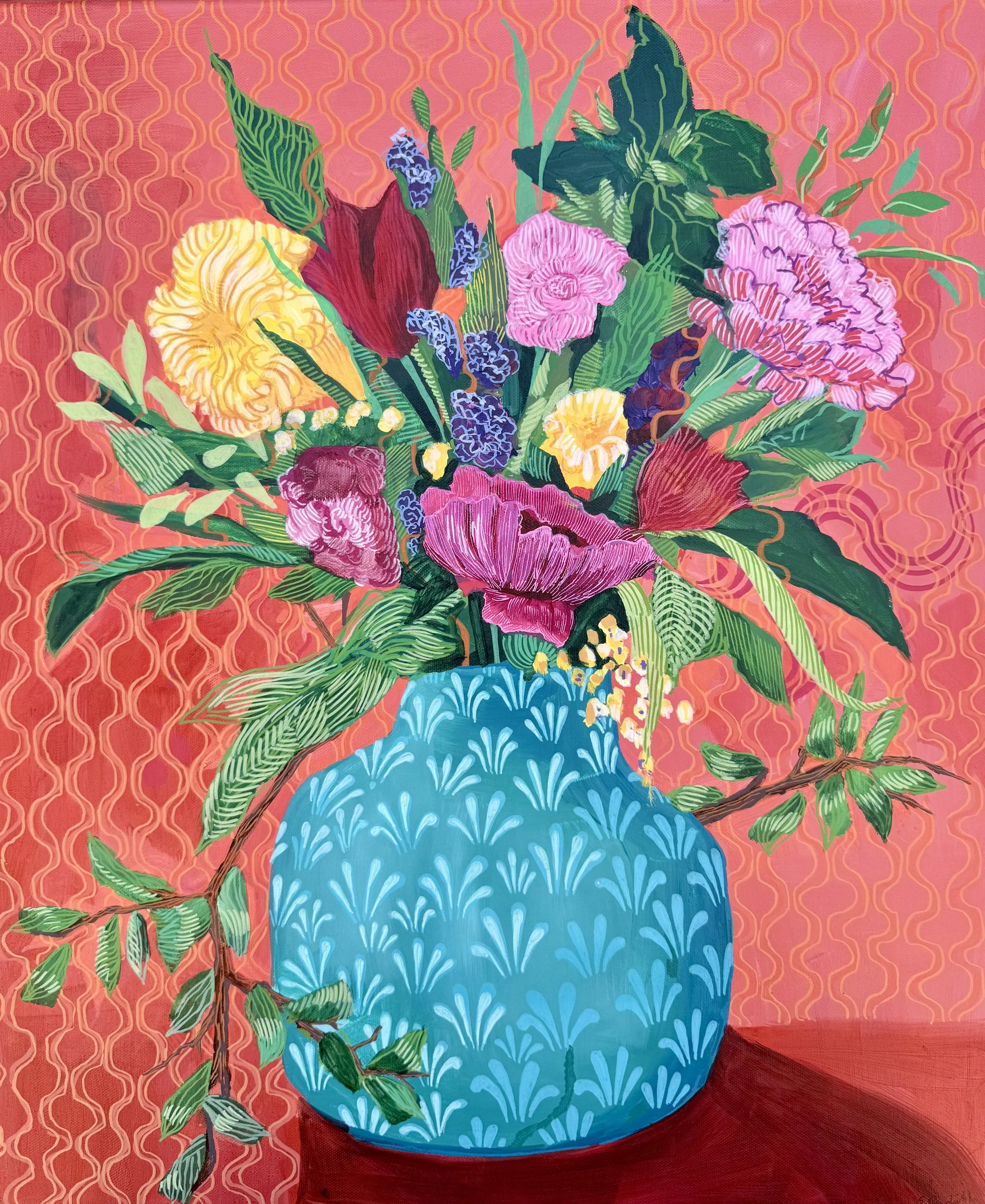 Floral Tower Giclee Print