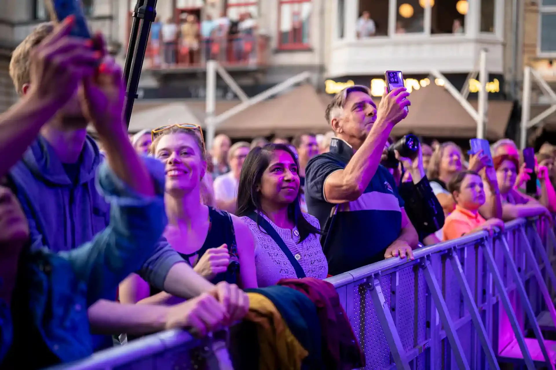 Crowd at Sint-Baafsplein Ghent during Gentse Feesten — 1.7 million annual visitors, venue for De Grote Drakenshow