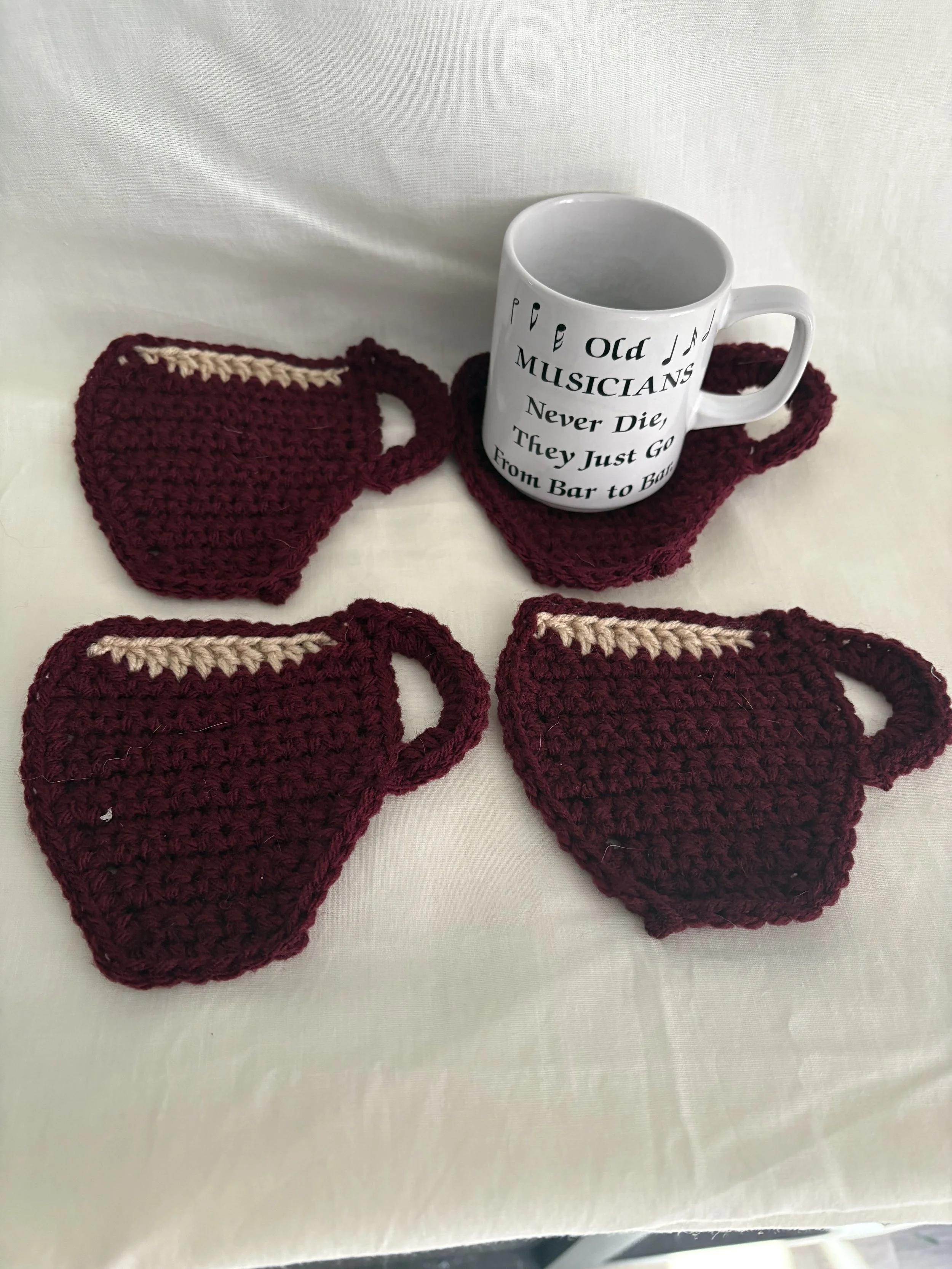 Crocheted coasters Set of Four