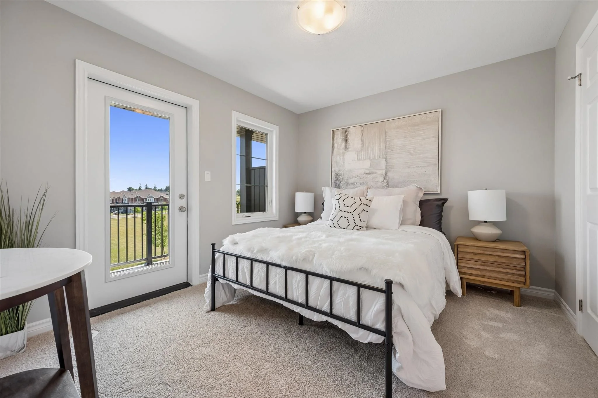 8 Oat Lane — Primary bedroom with walkout to private balcony