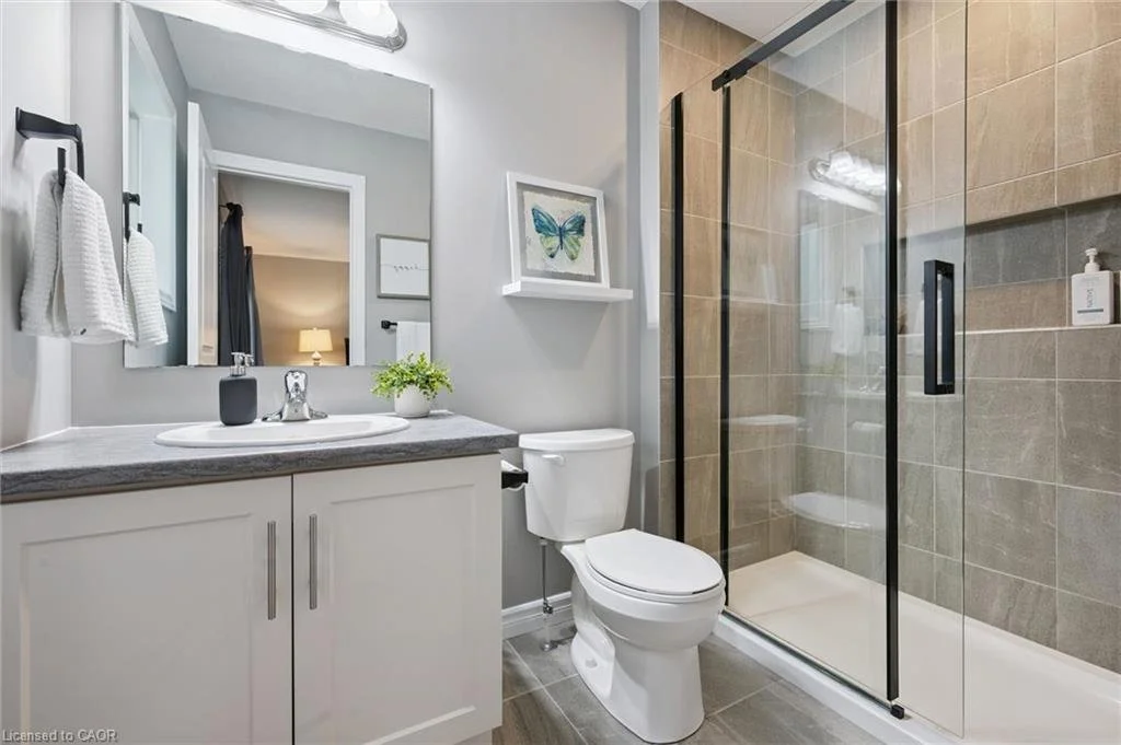 65 Miranda Path, Elmira — Bathroom with glass shower