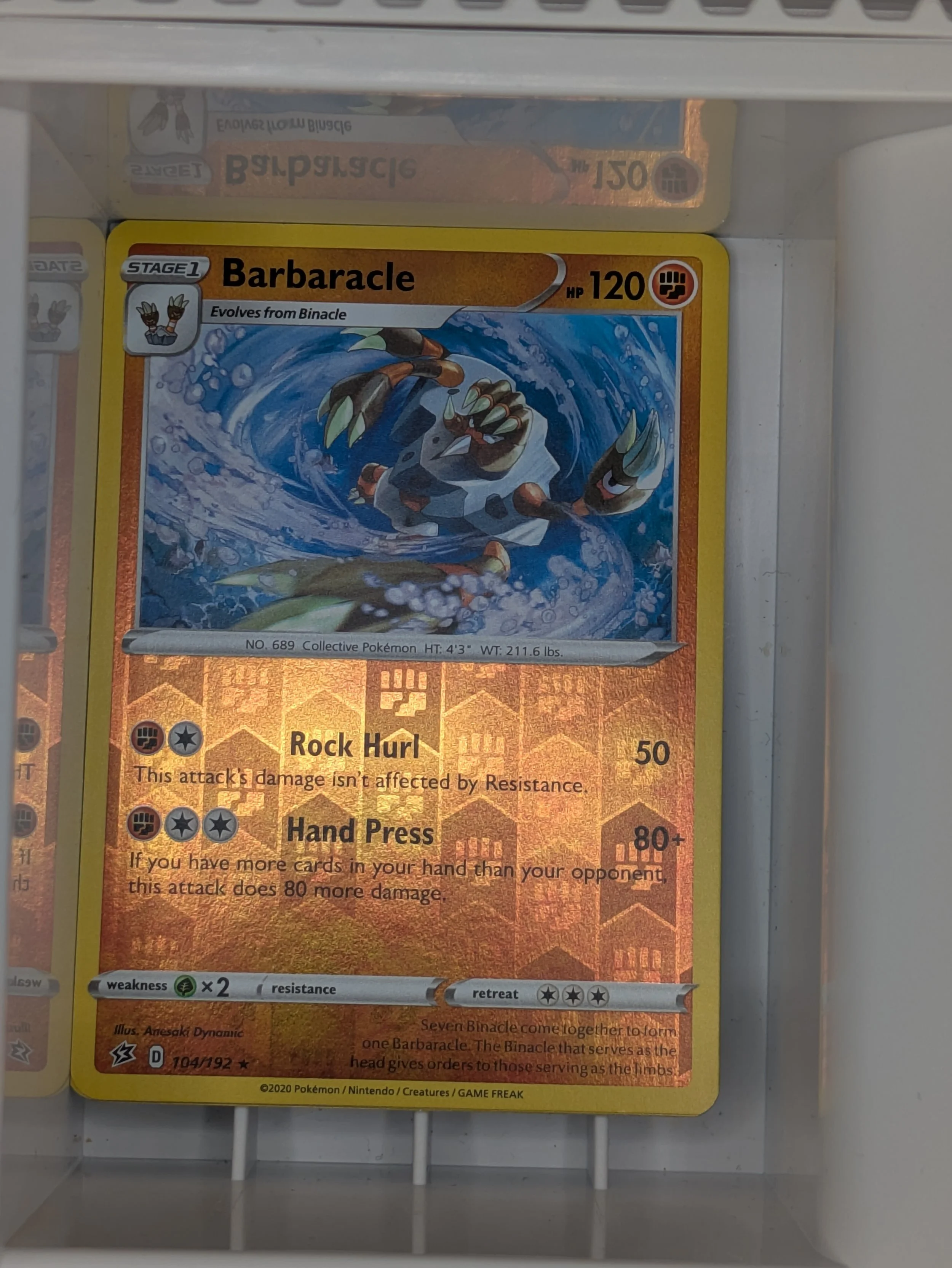 Barbaracle 104/192 Reverse Holo Light Played
