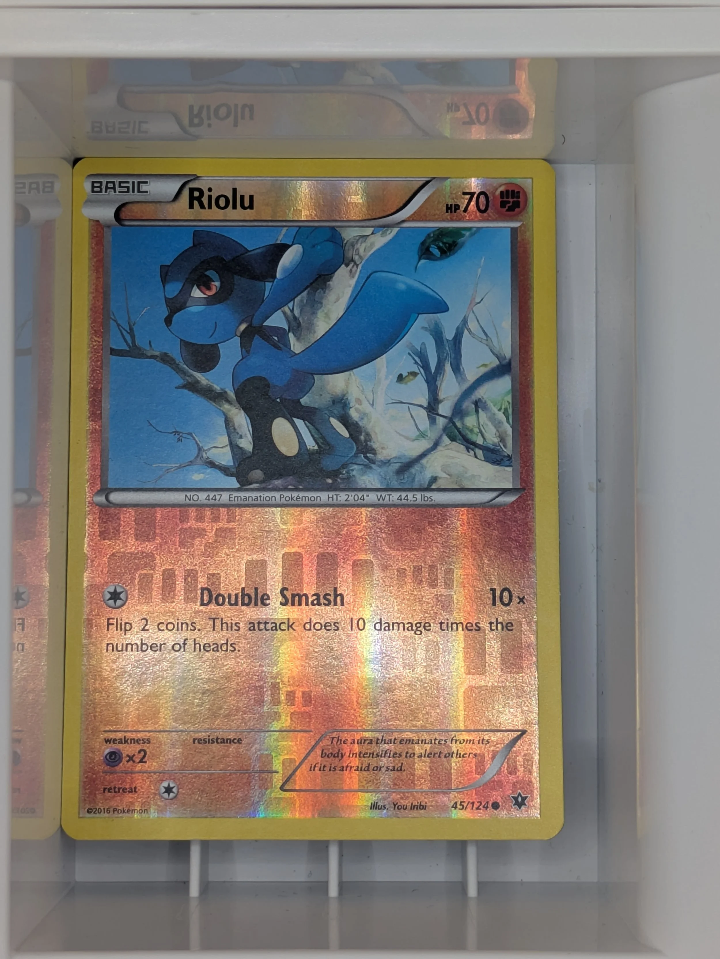 Riolu 45/124 Reverse Holo Light Played