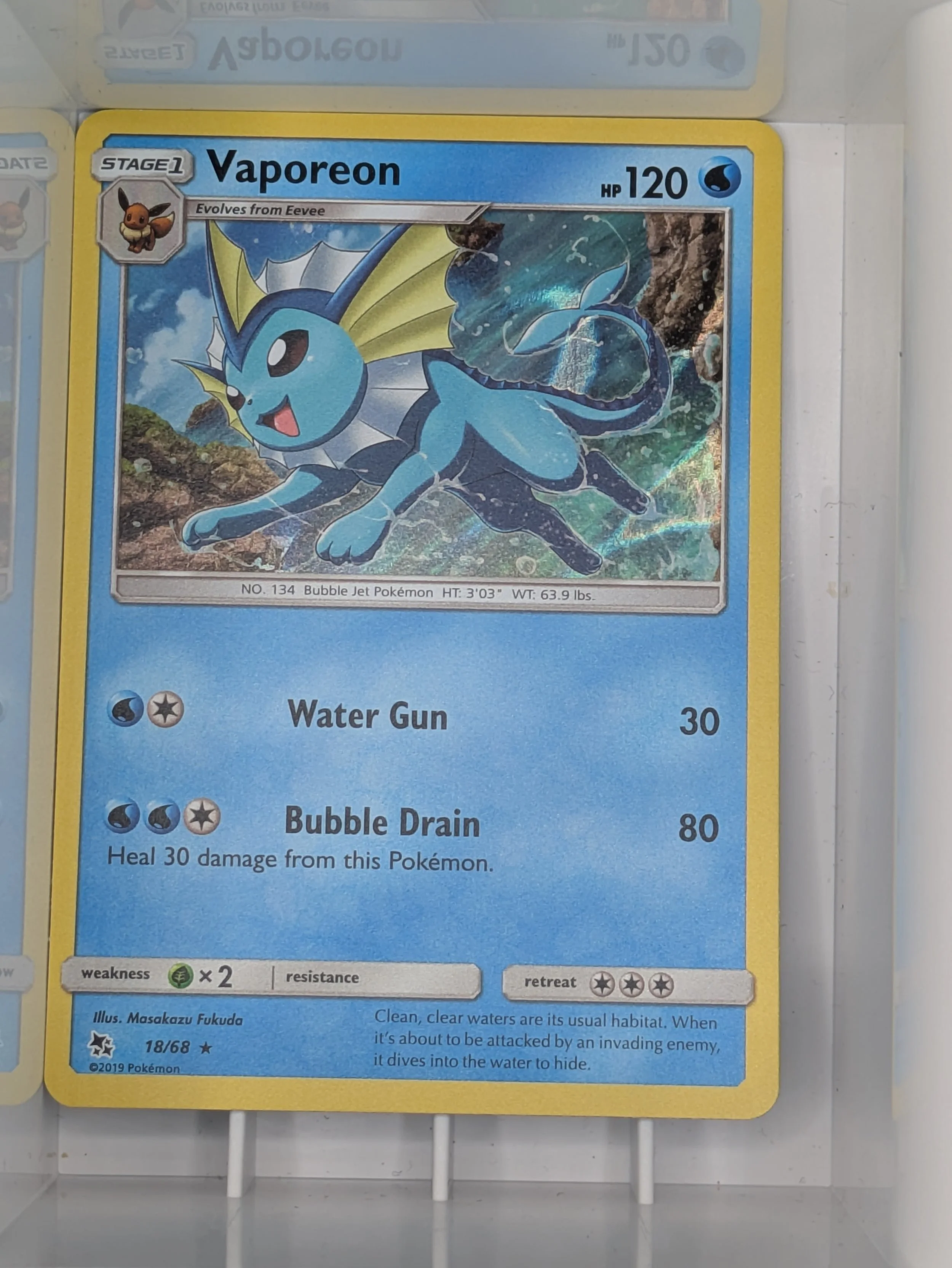 Vaporeon 18/68 Holo Near Mint