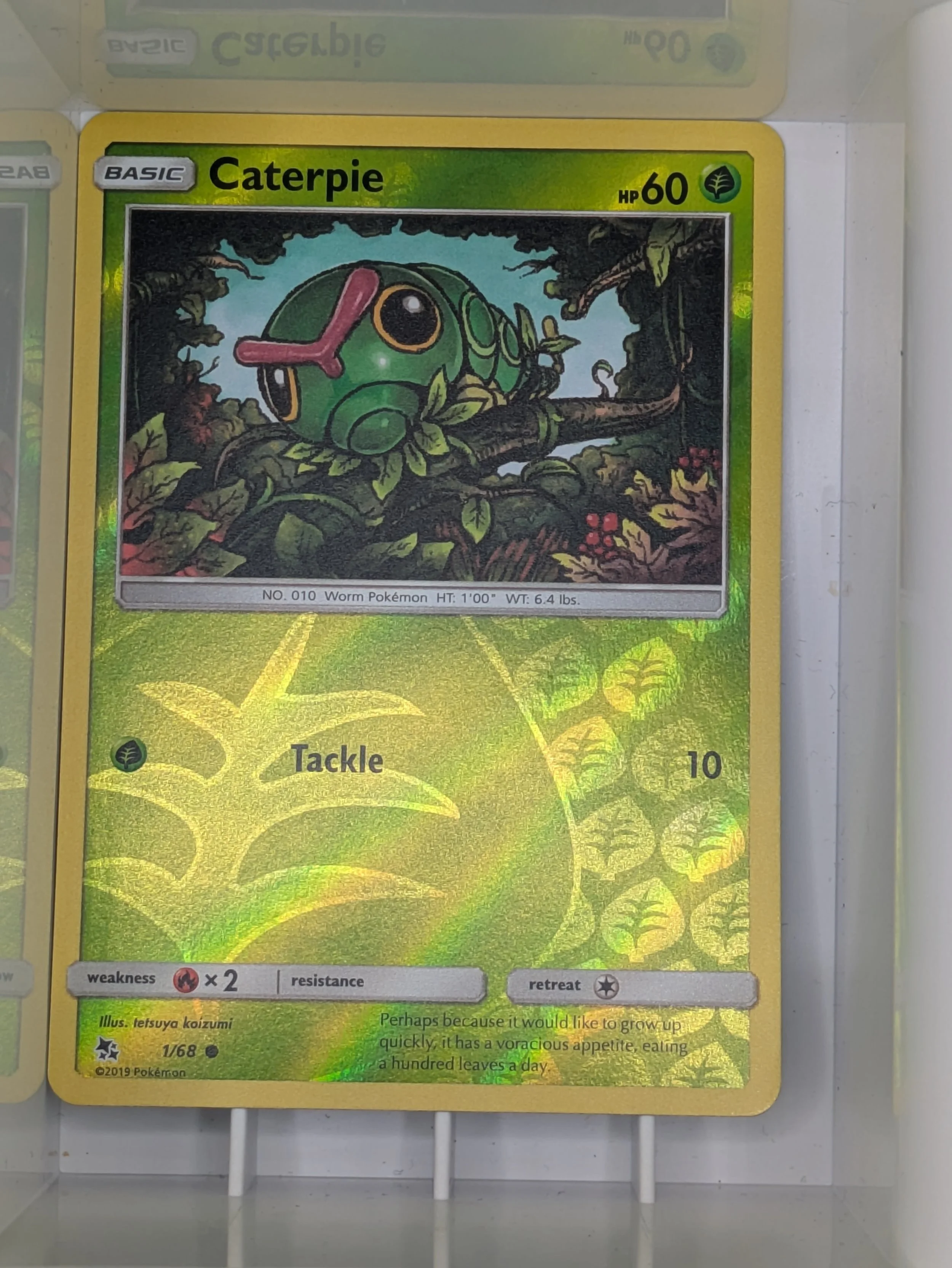 Caterpie 1/68 Reverse Holo Light Played