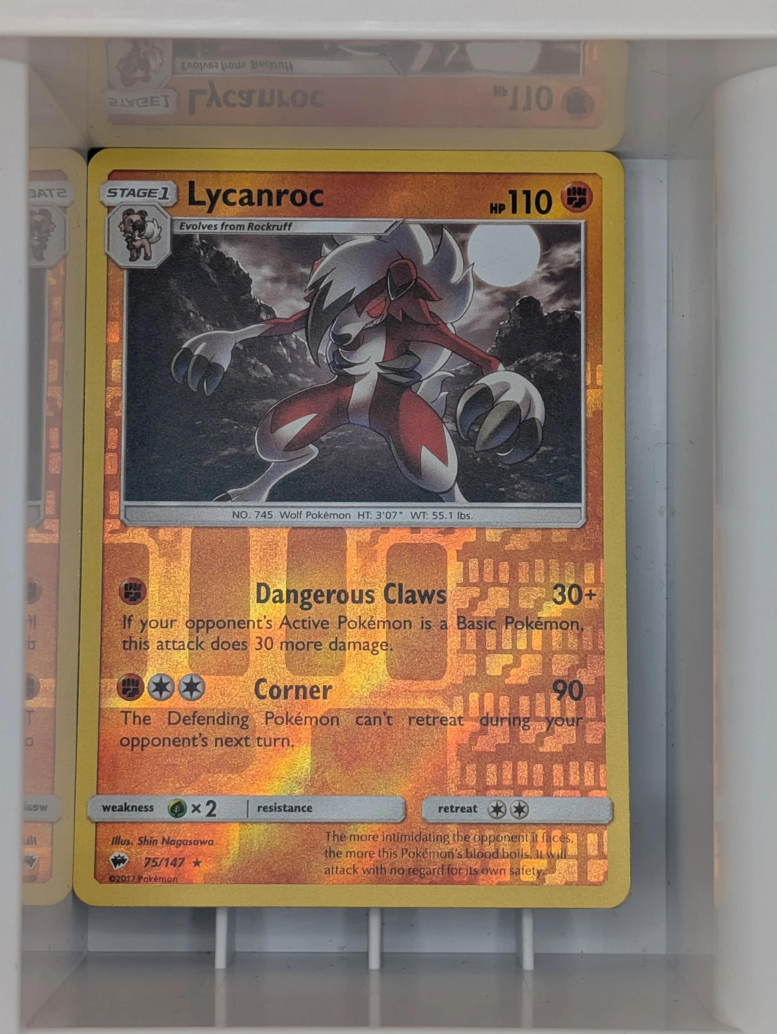 Lycanroc 75/147 Reverse Holo Light Played