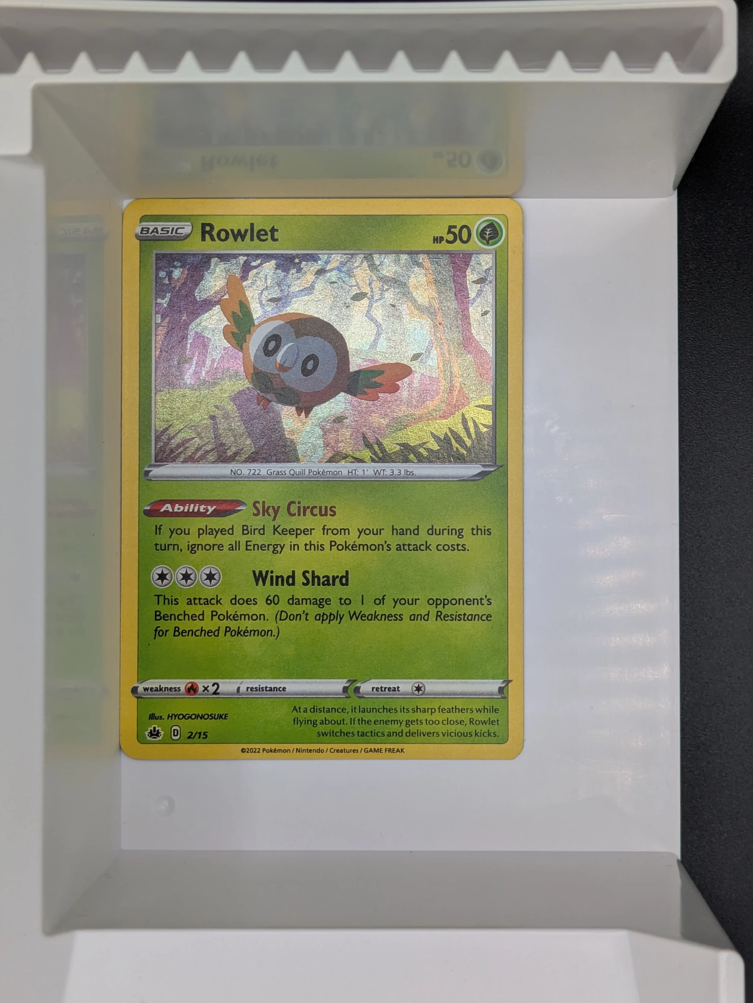 Rowlet 2/15 Holo Light Played