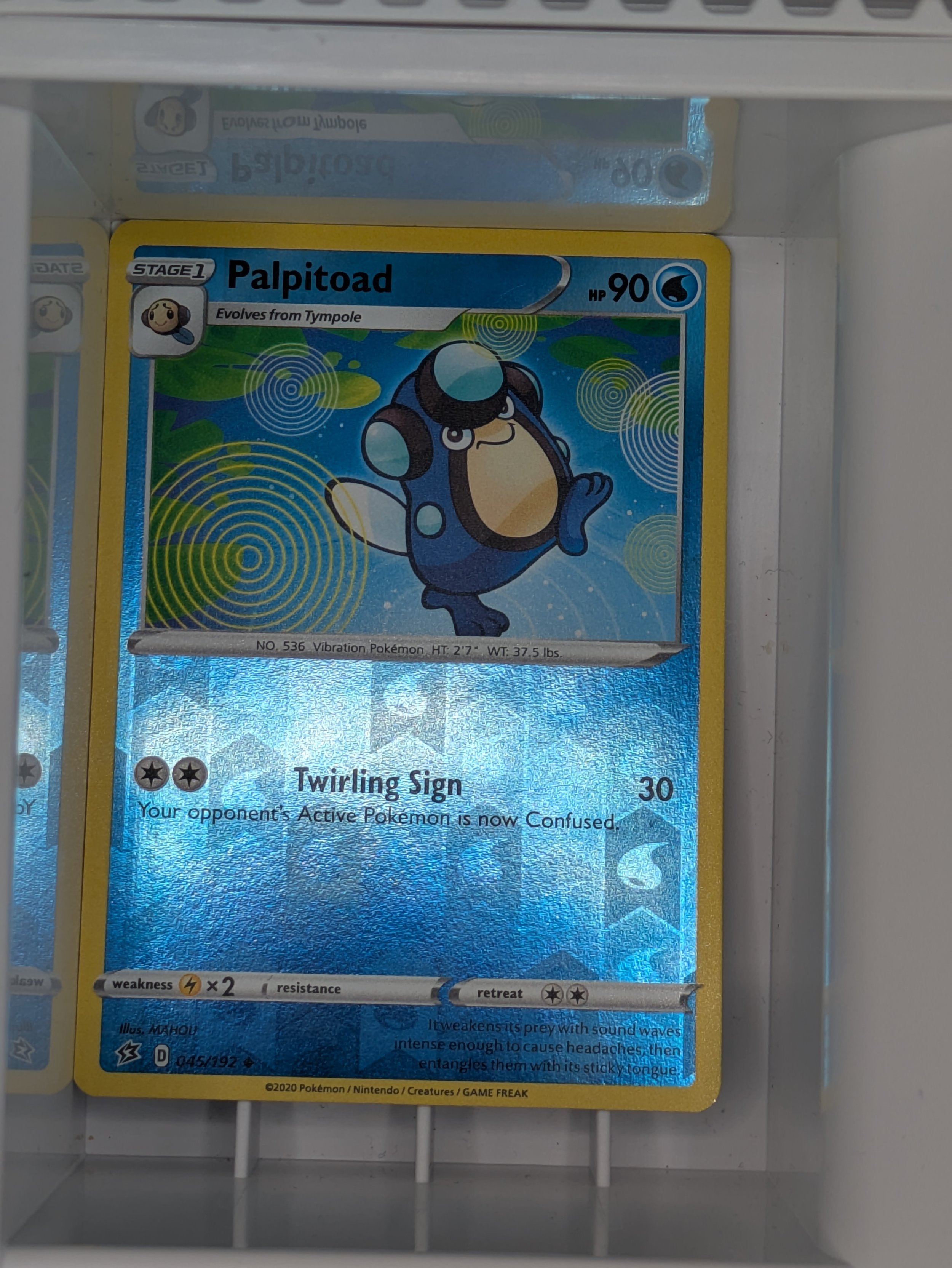 Palpitoad 45/192 Reverse holo Light Played