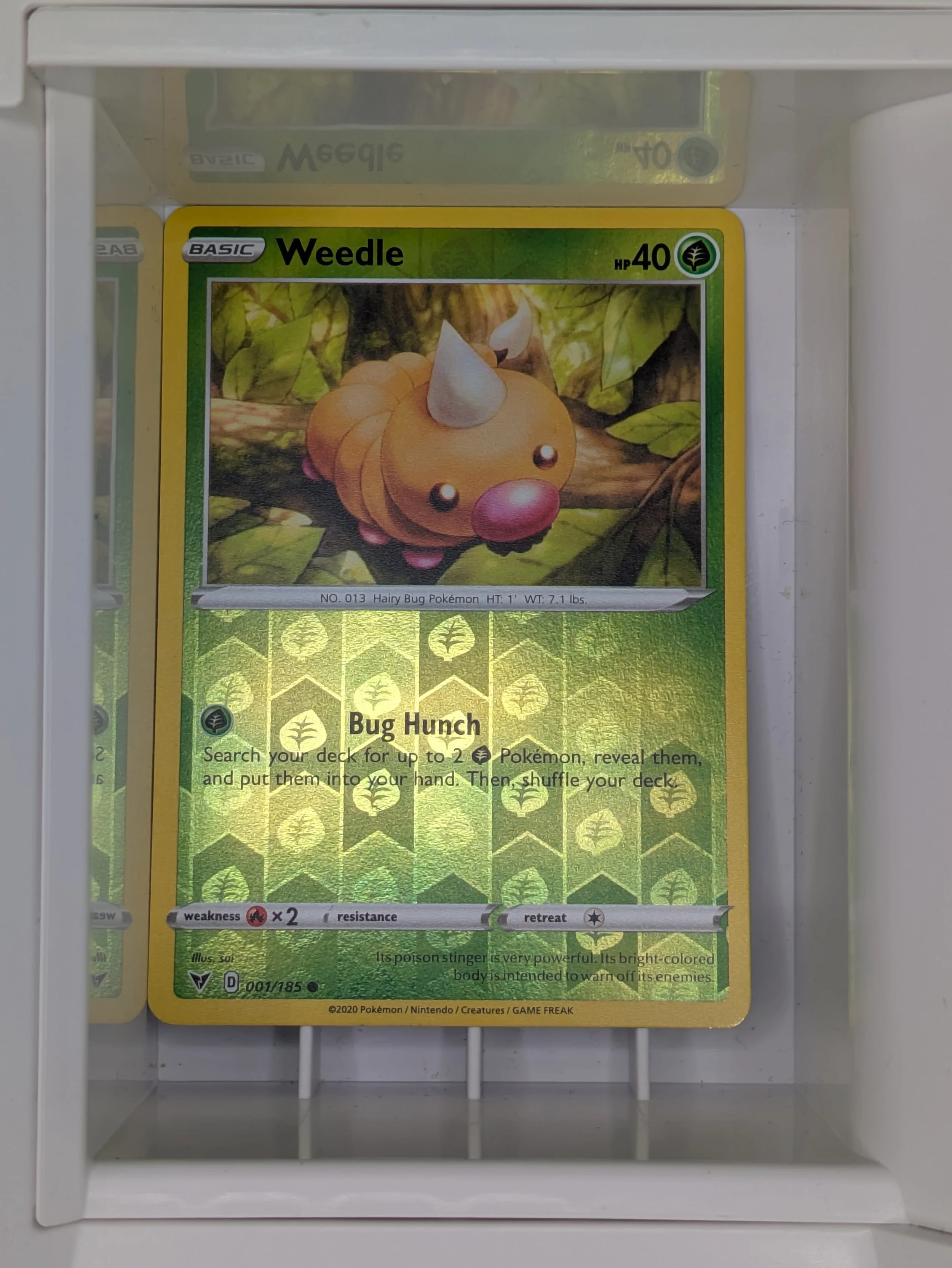 Weedle 1/185 Reverse Holo Light Played