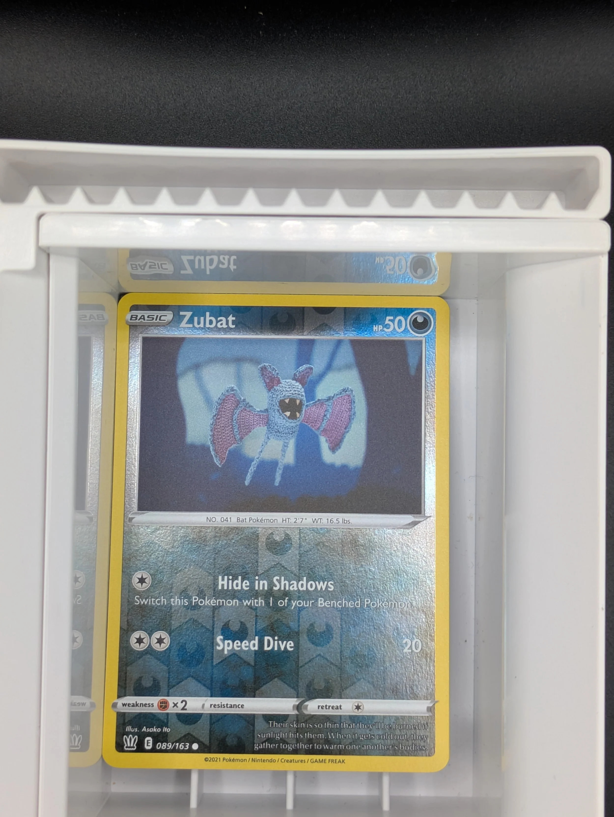 Zubat 89/163 Reverse Holo Light Played