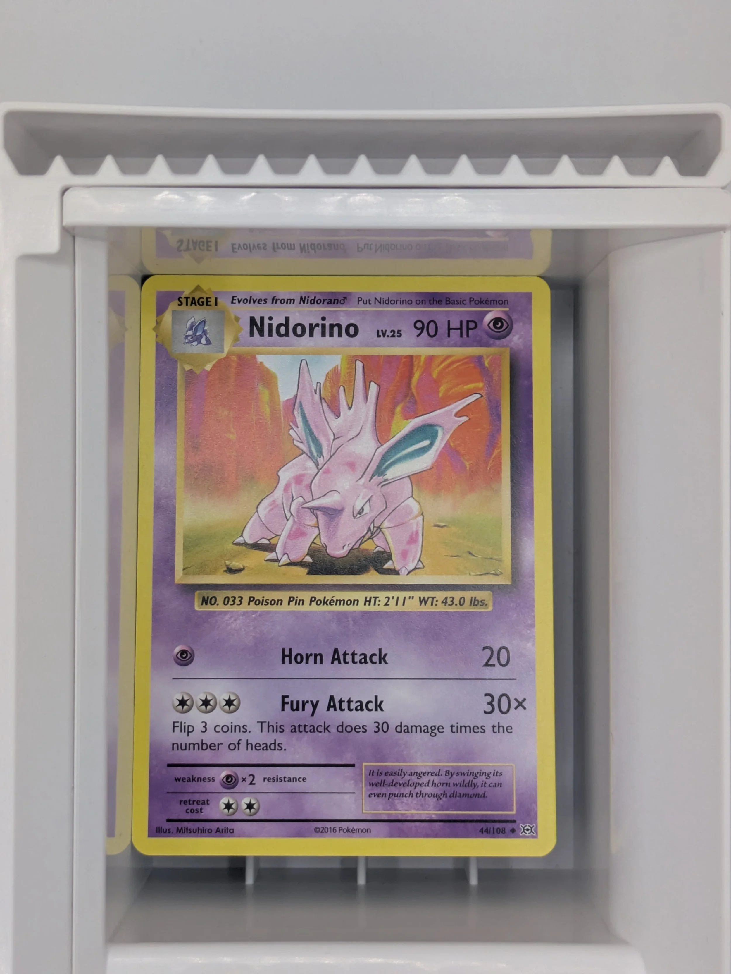Evolutions - Nidorino 44/108 Light Played