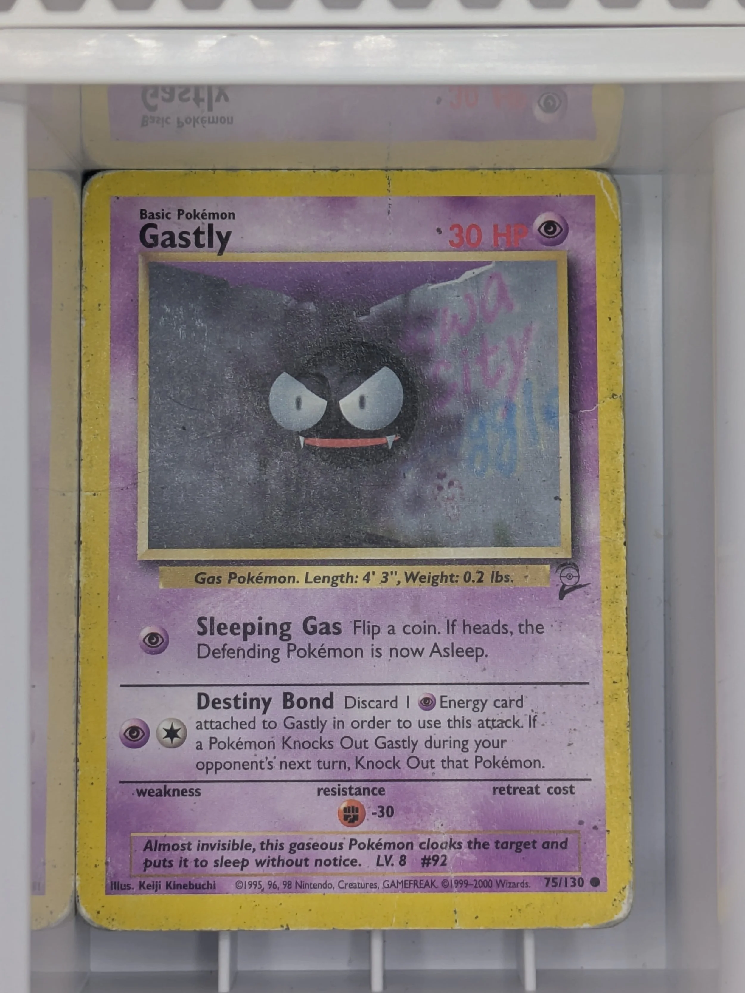 Base Set 2 - Gastly 75/130 Heavy Played