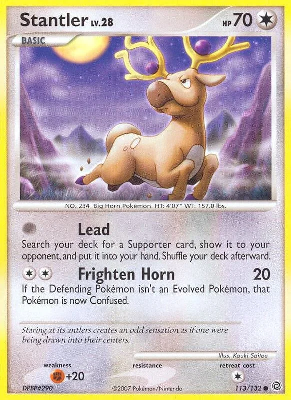 Secret Wonders - Stantler 113/132 Reverse Holo (Heavy Played)