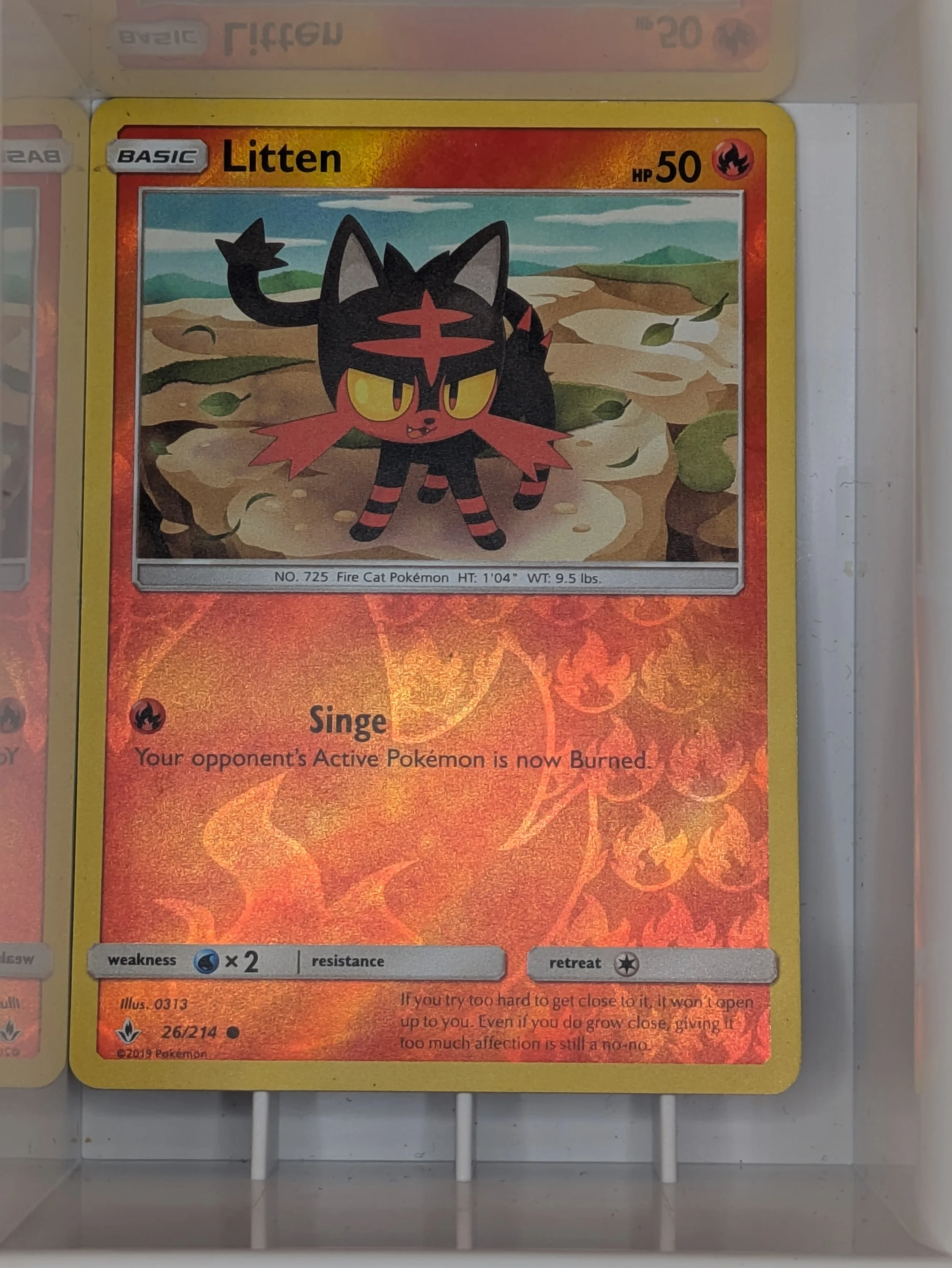 Litten 26/214 Reverse Holo Light Played