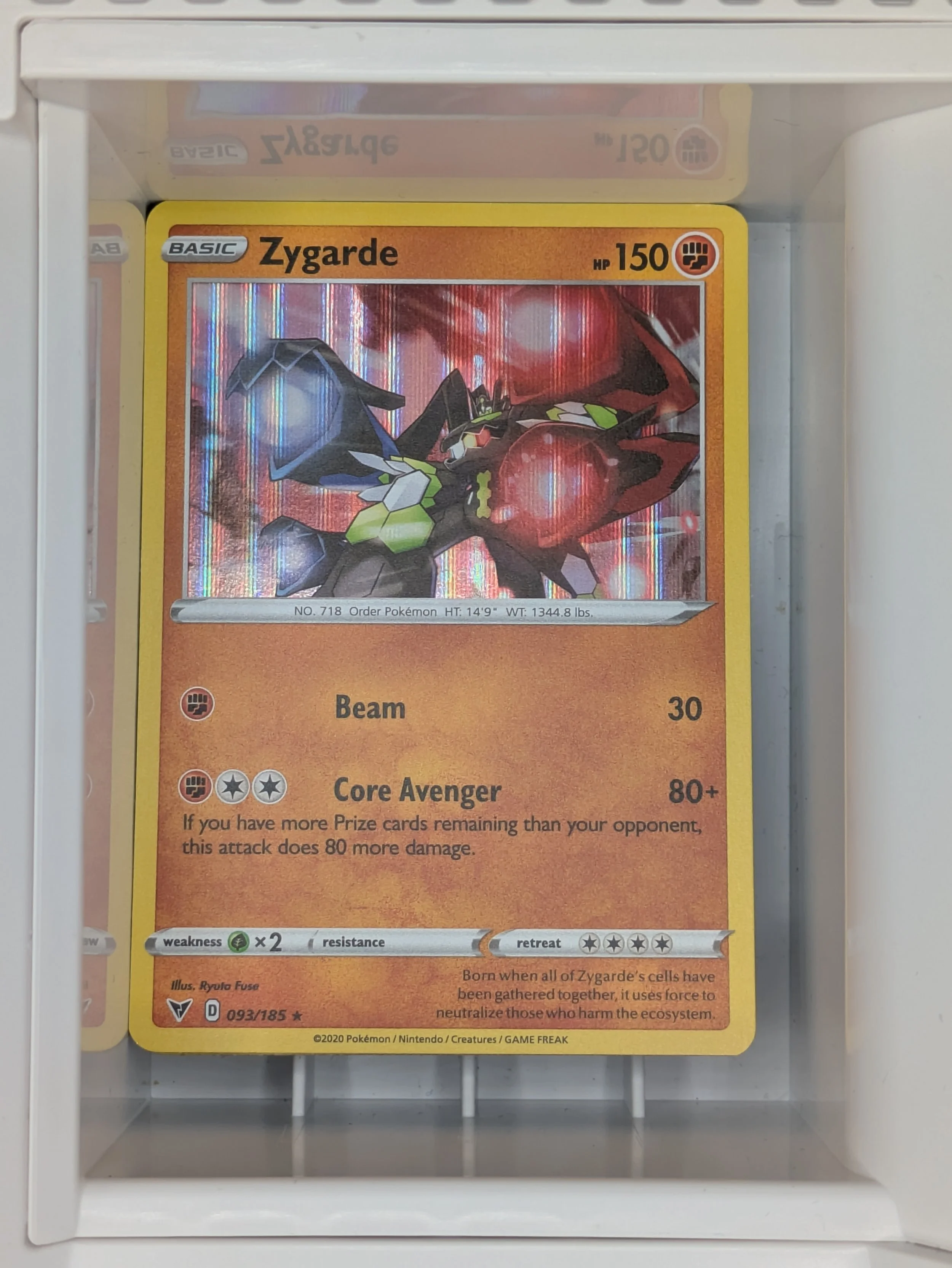 Zygarde 93/185 Reverse Holo Light Played