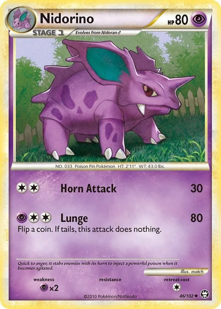 Nidorino 46/102 Mild Played