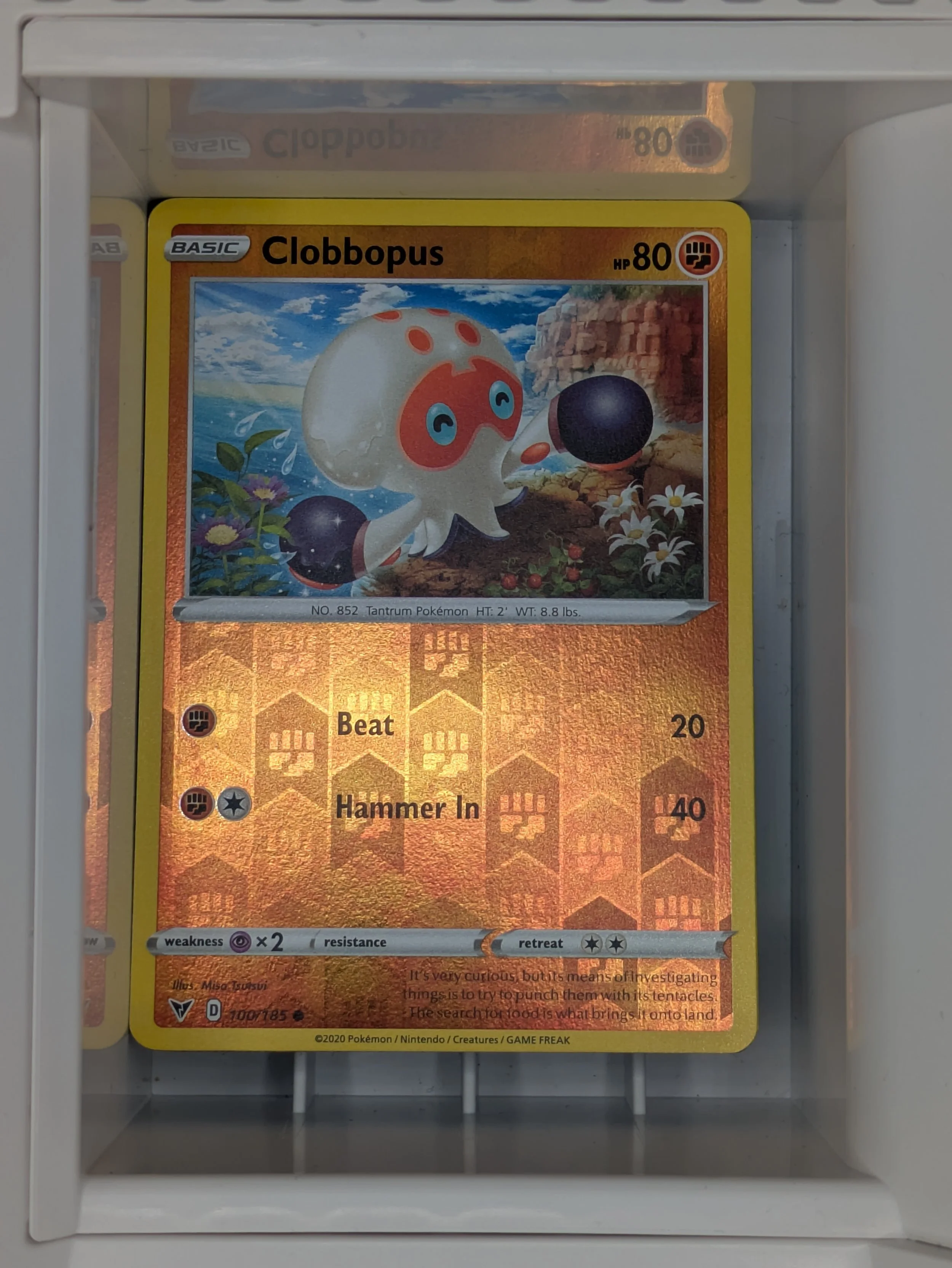 Clobbopus 100/185 Reverse Holo Light Played