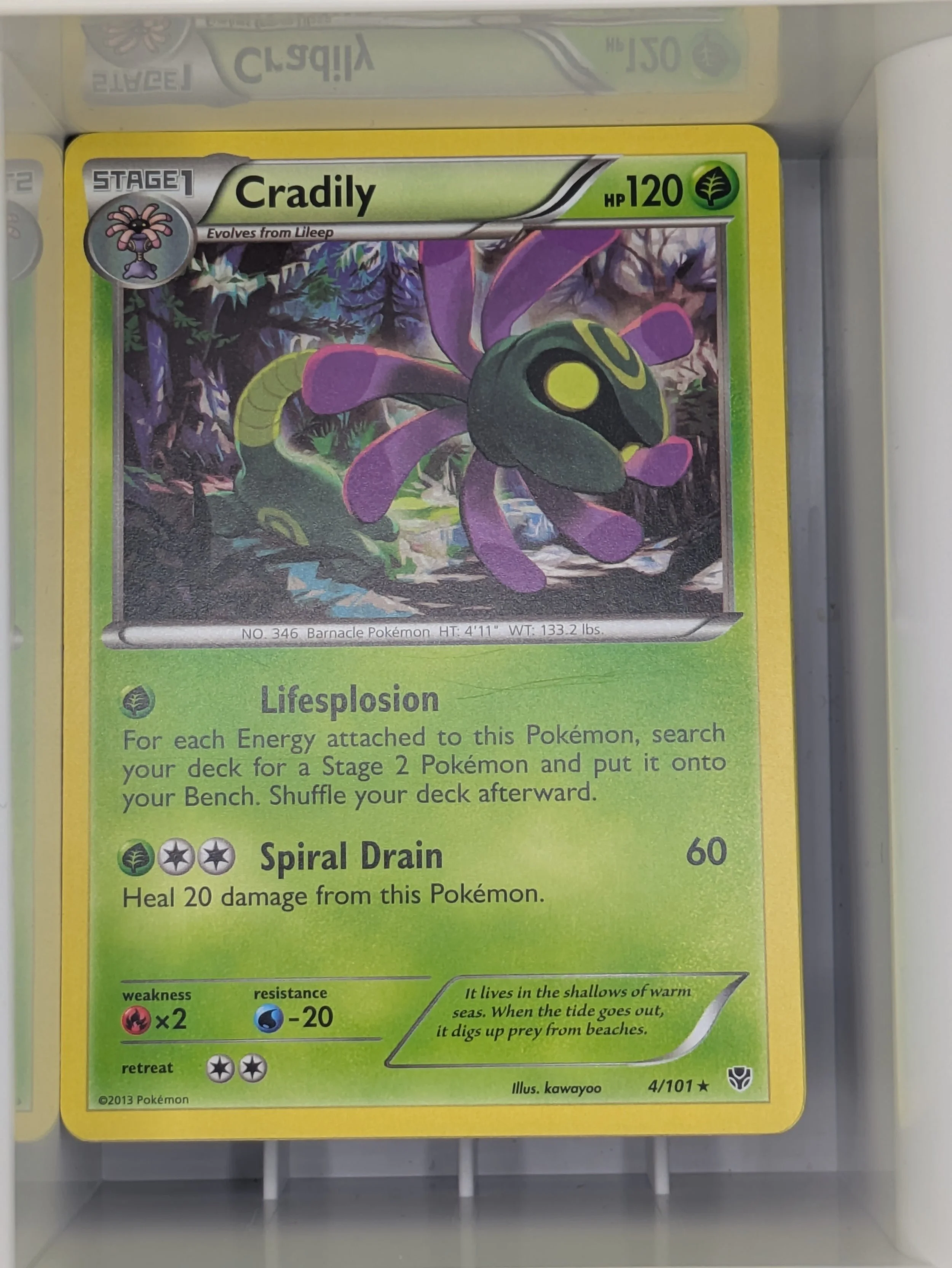 Plasma Blast - Cradily 4/101 Light Played