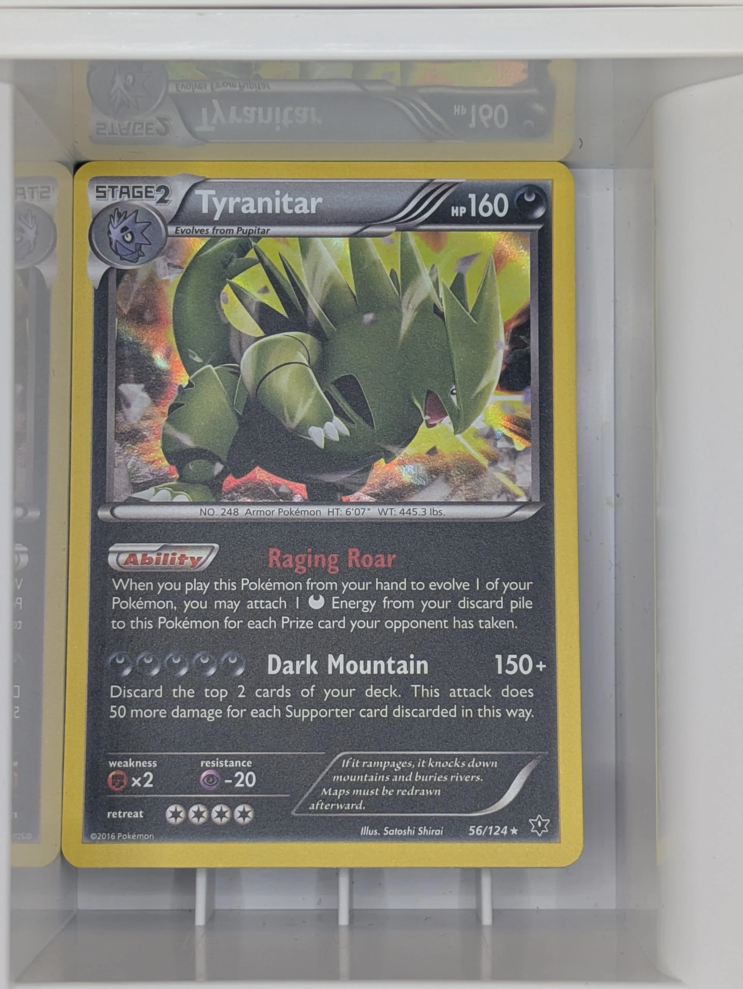 Tyranitar 56/124 Holo Light Played