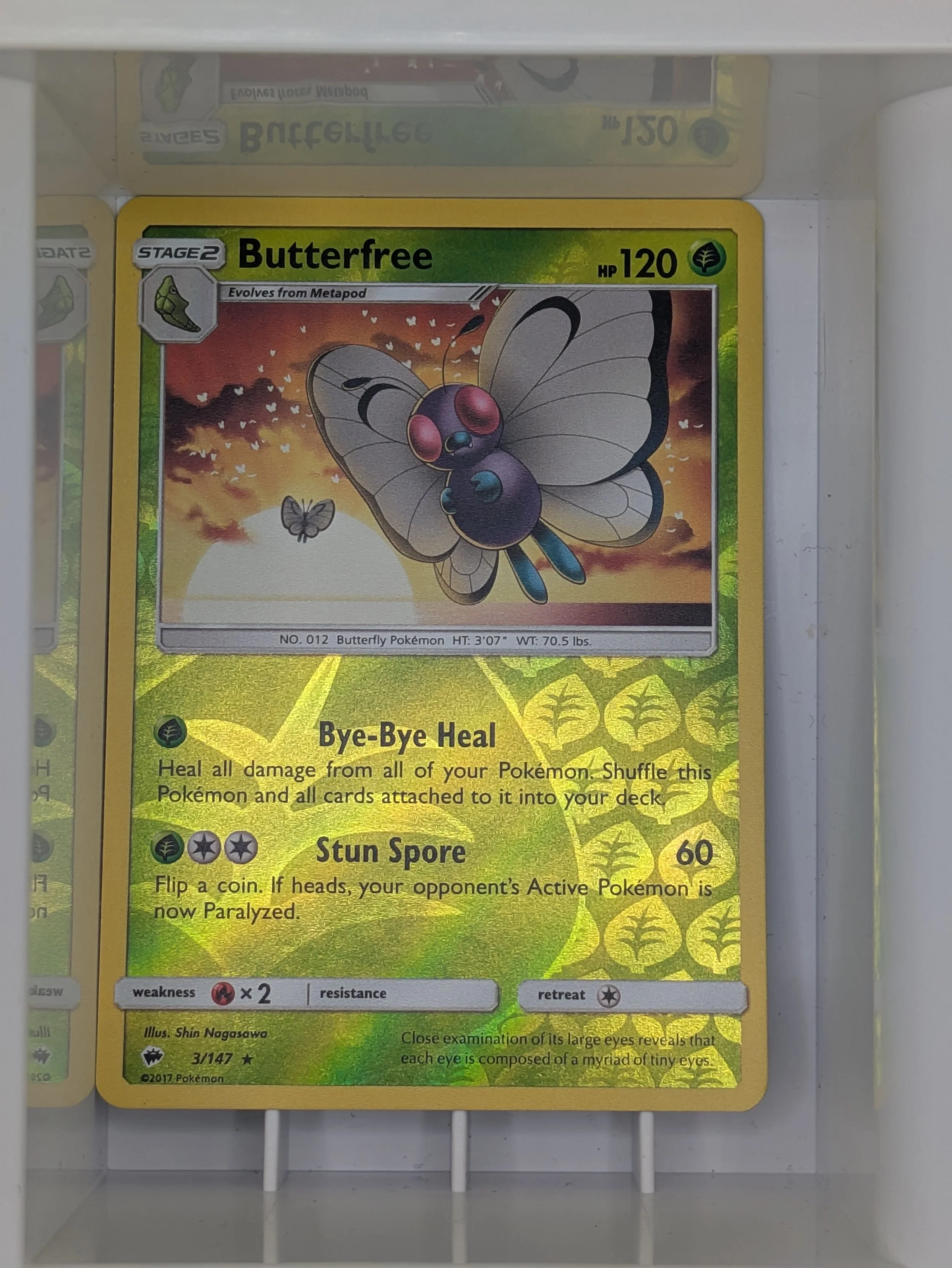 Butterfree 3/147 Reverse Holo Light Played
