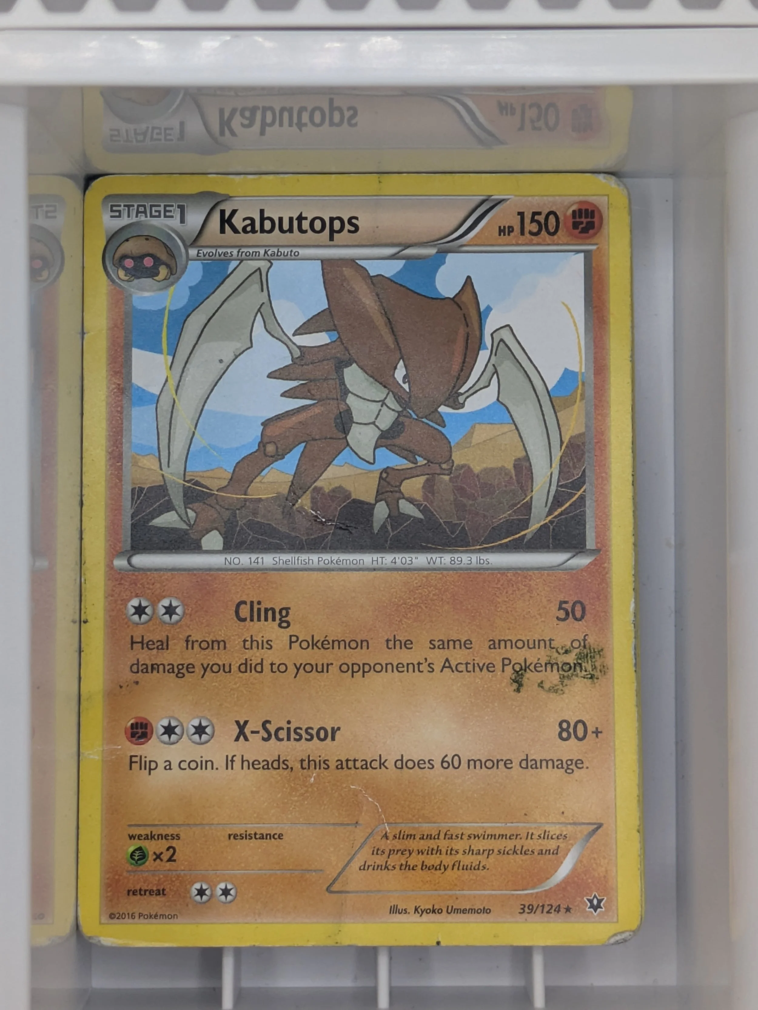 Fates Collide - Kabutops 39/124 Heavy Played