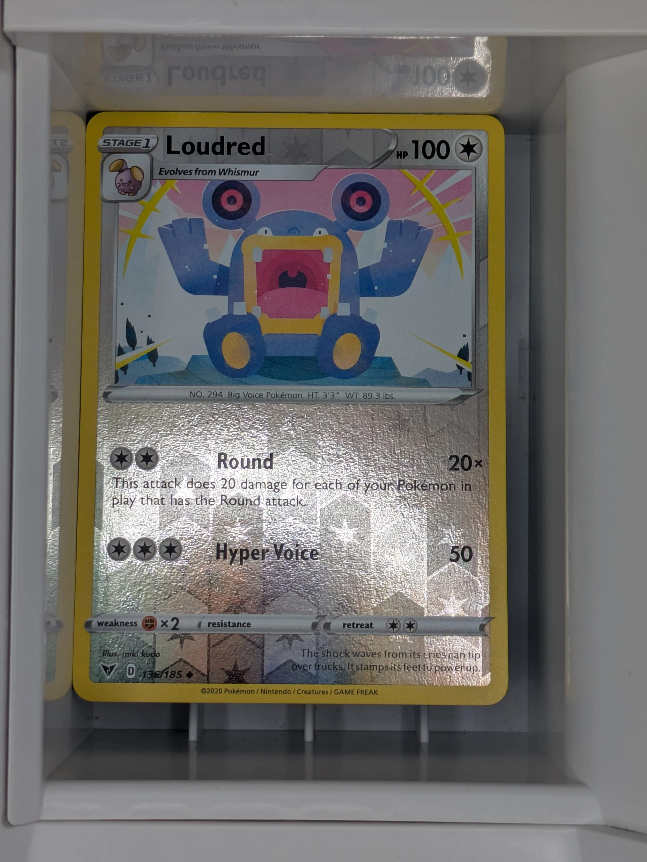 Loudred 136/185 Reverse Holo Light Played