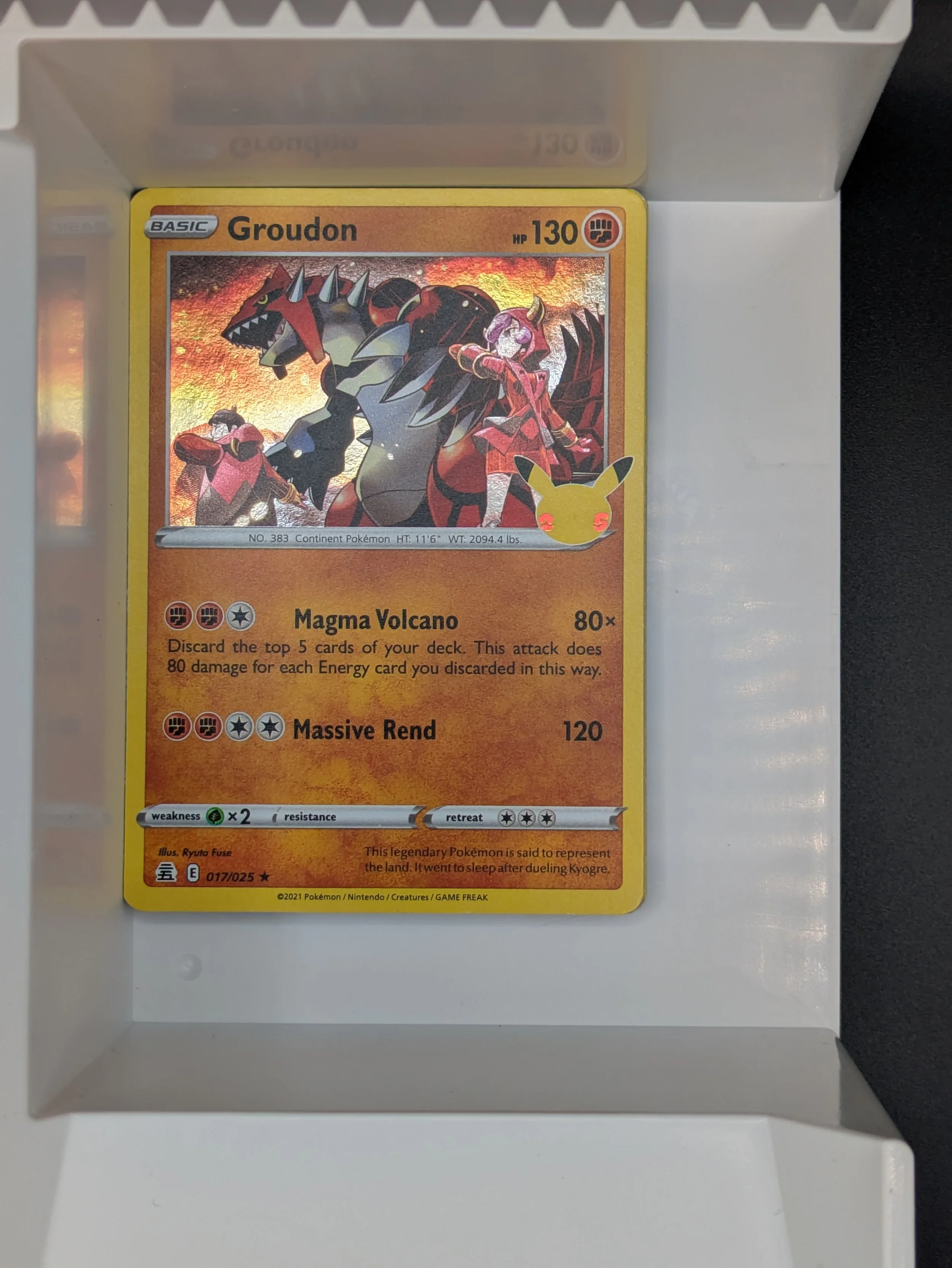 Groudon 17/25 Holo Light Played