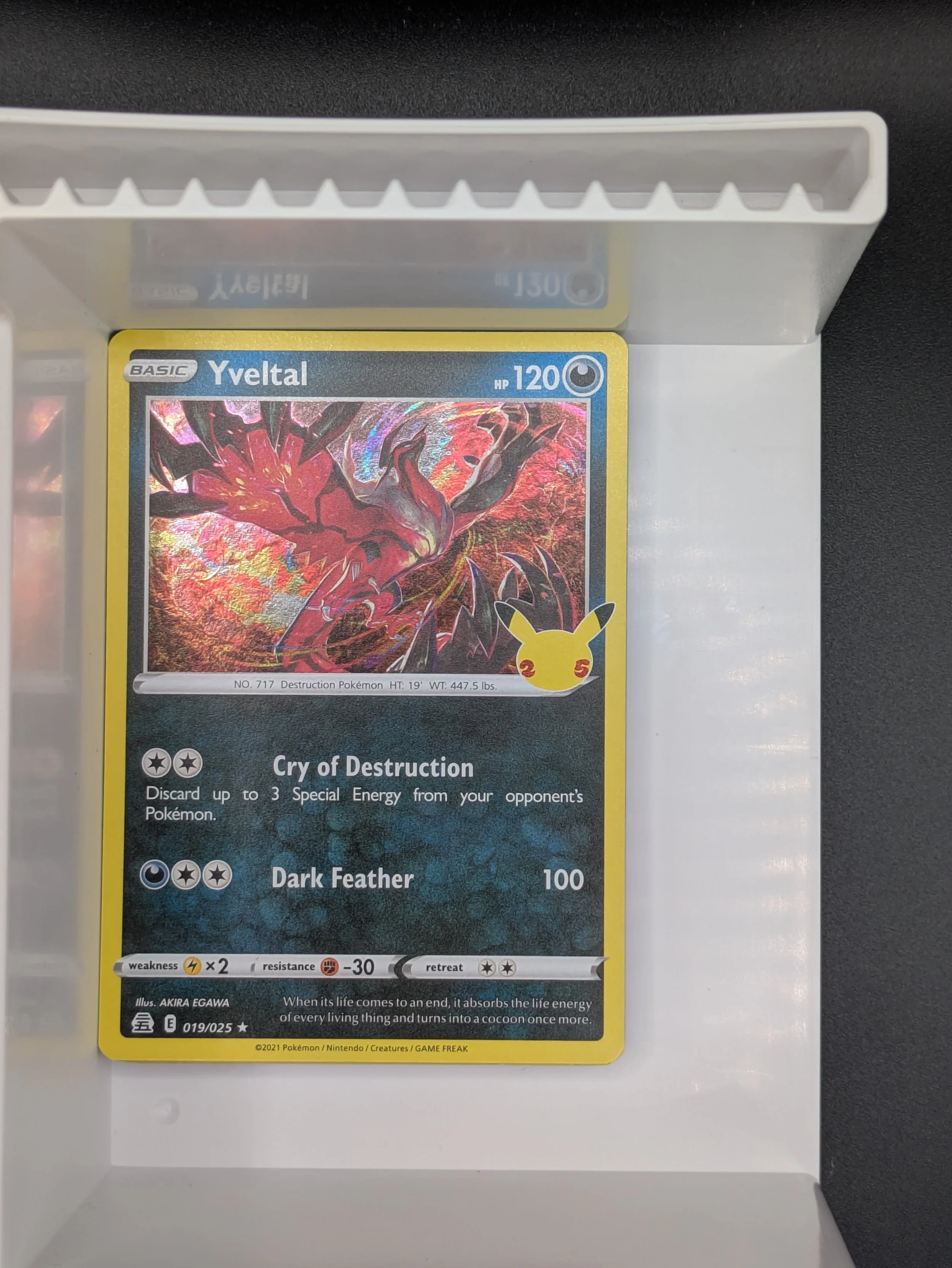 Yveltal 19/25 Holo Light Played