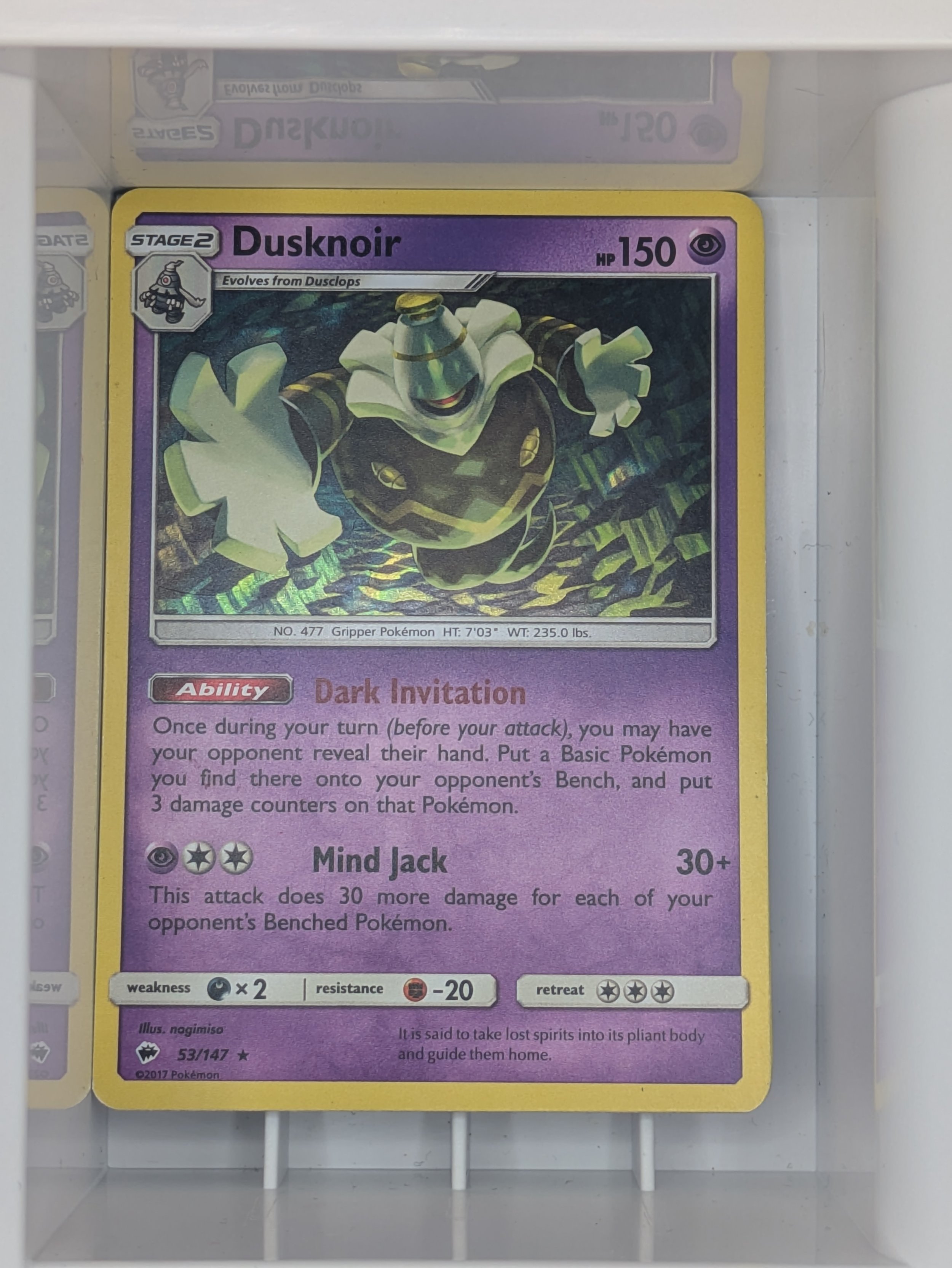 Dusknoir 53/147 Holo Light Played