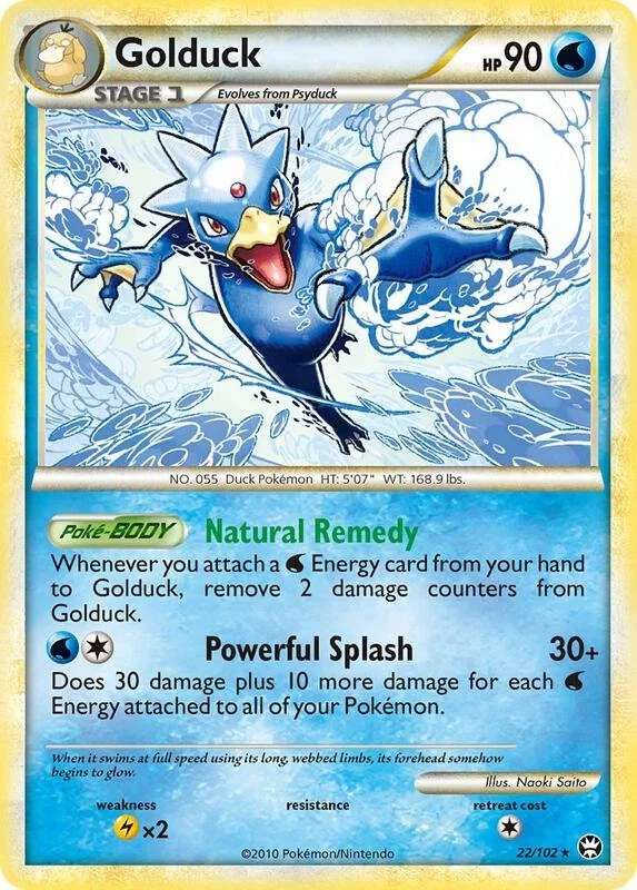 Triumphant - Golduck 22/102 Non Holo (Heavy Played)