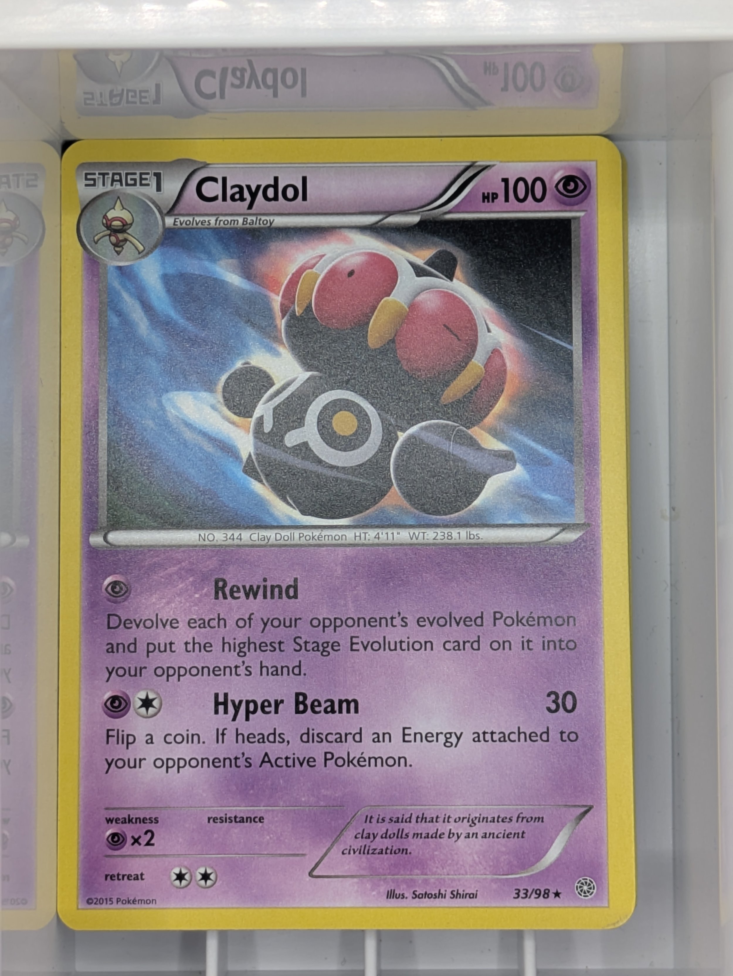 Claydol 33/98 Light Played