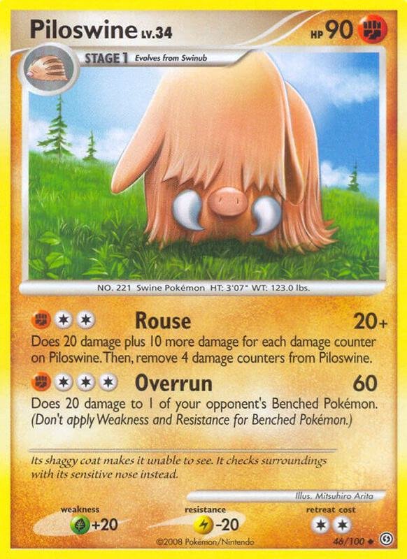 Stormfront - Piloswine 46/100 Reverse Holo (Light Played)