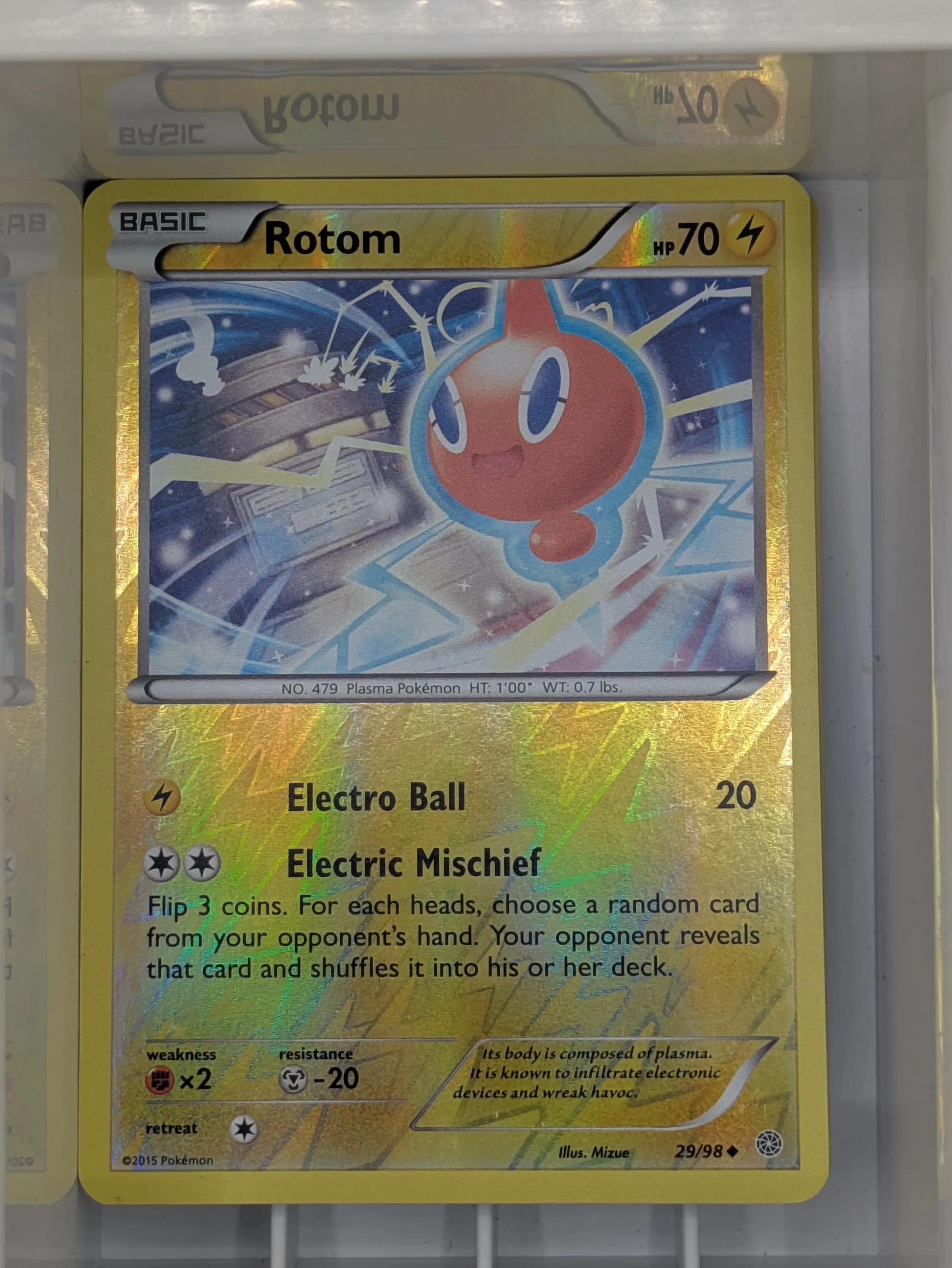 Rotom 29/98 Reverse Holo Light Played