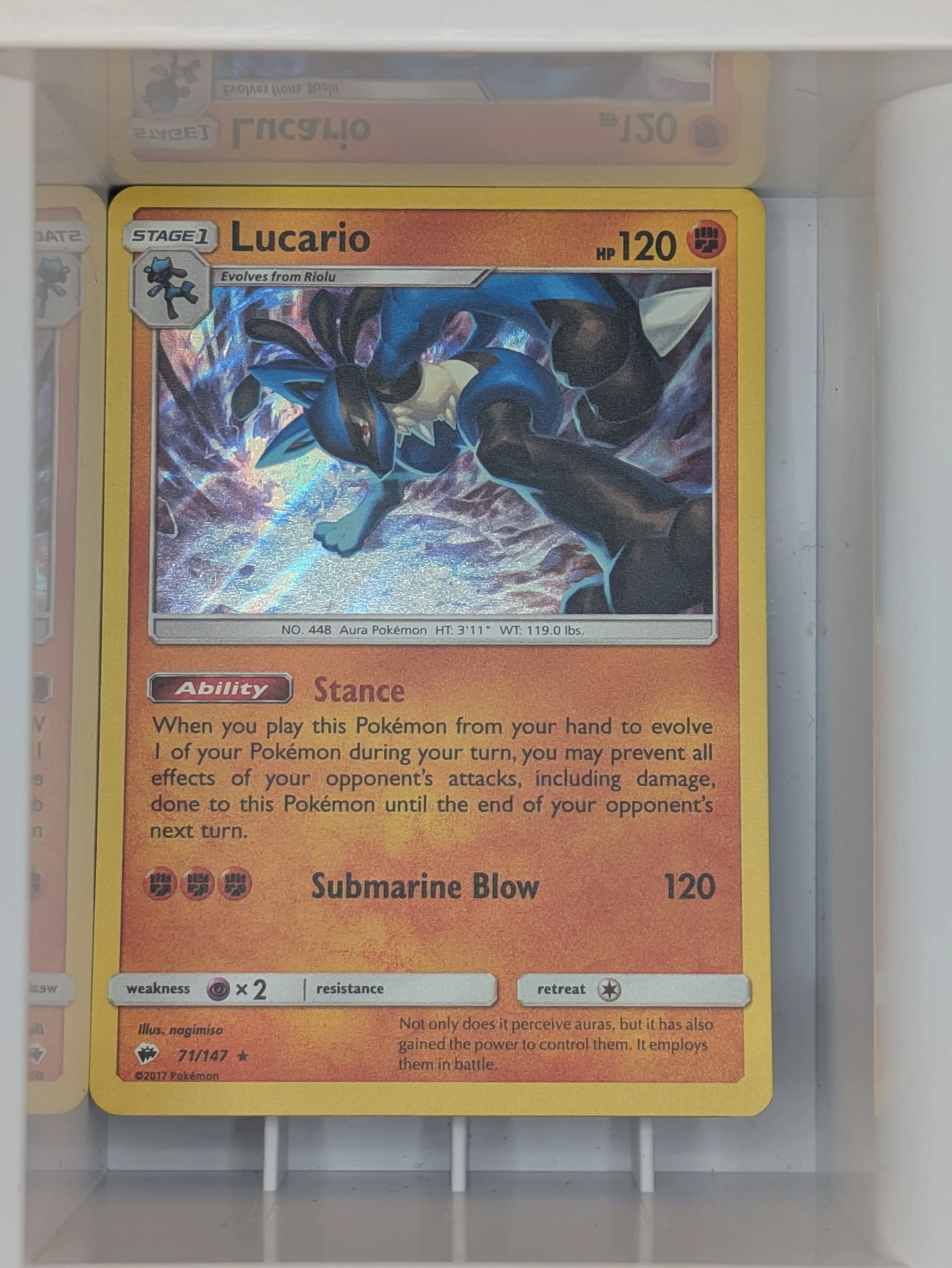 Lucario 71/147 Holo Light Played