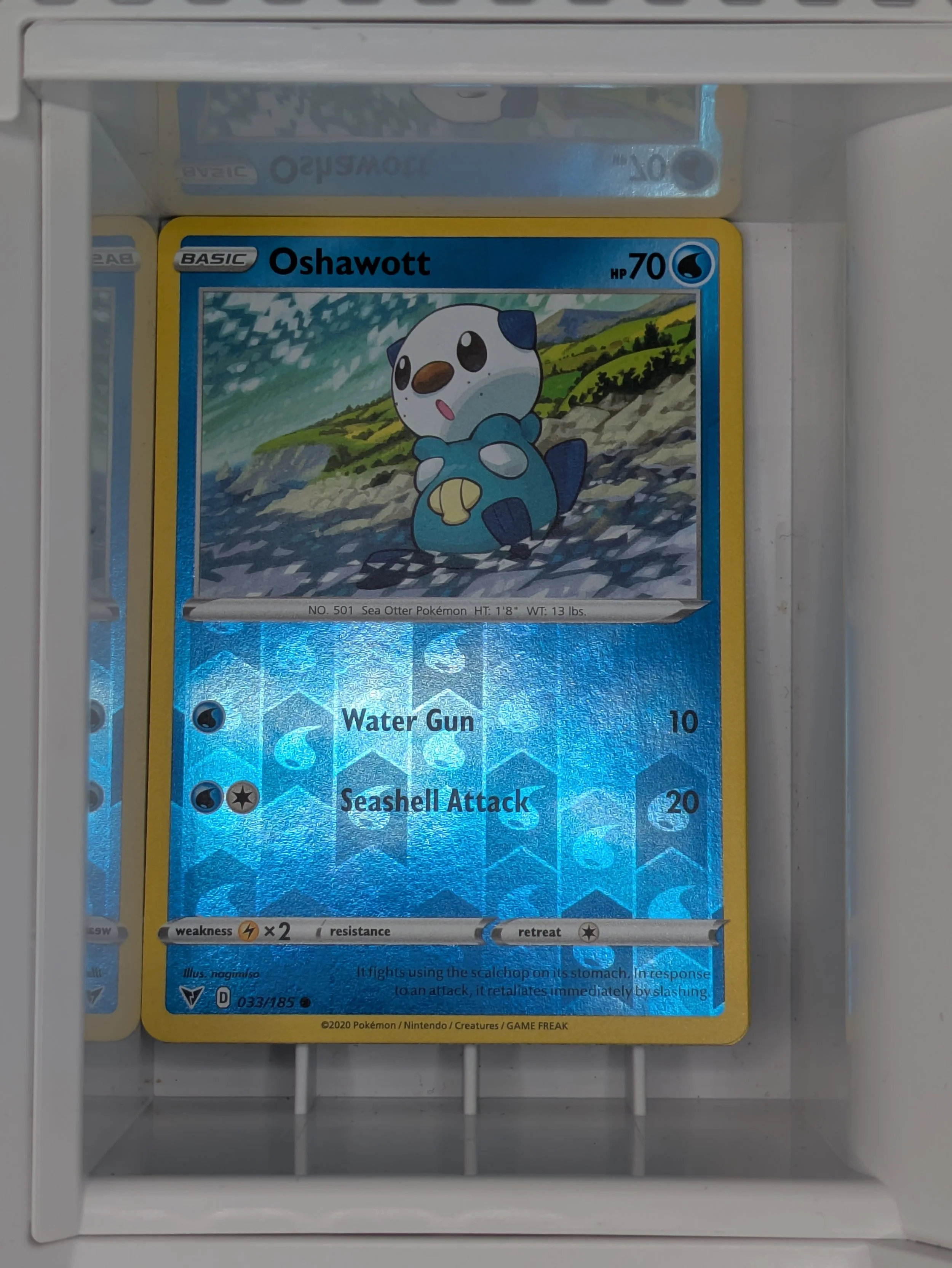 Oshawott 33/185 Reverse Holo Light Played