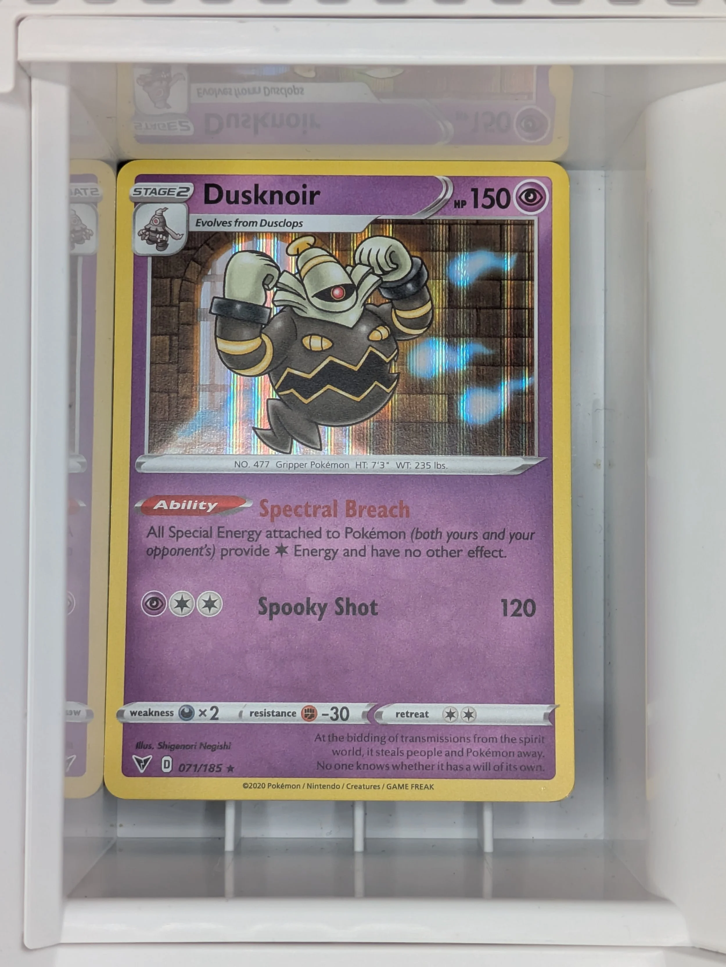 Dusknoir 71/185 Holo Light Played