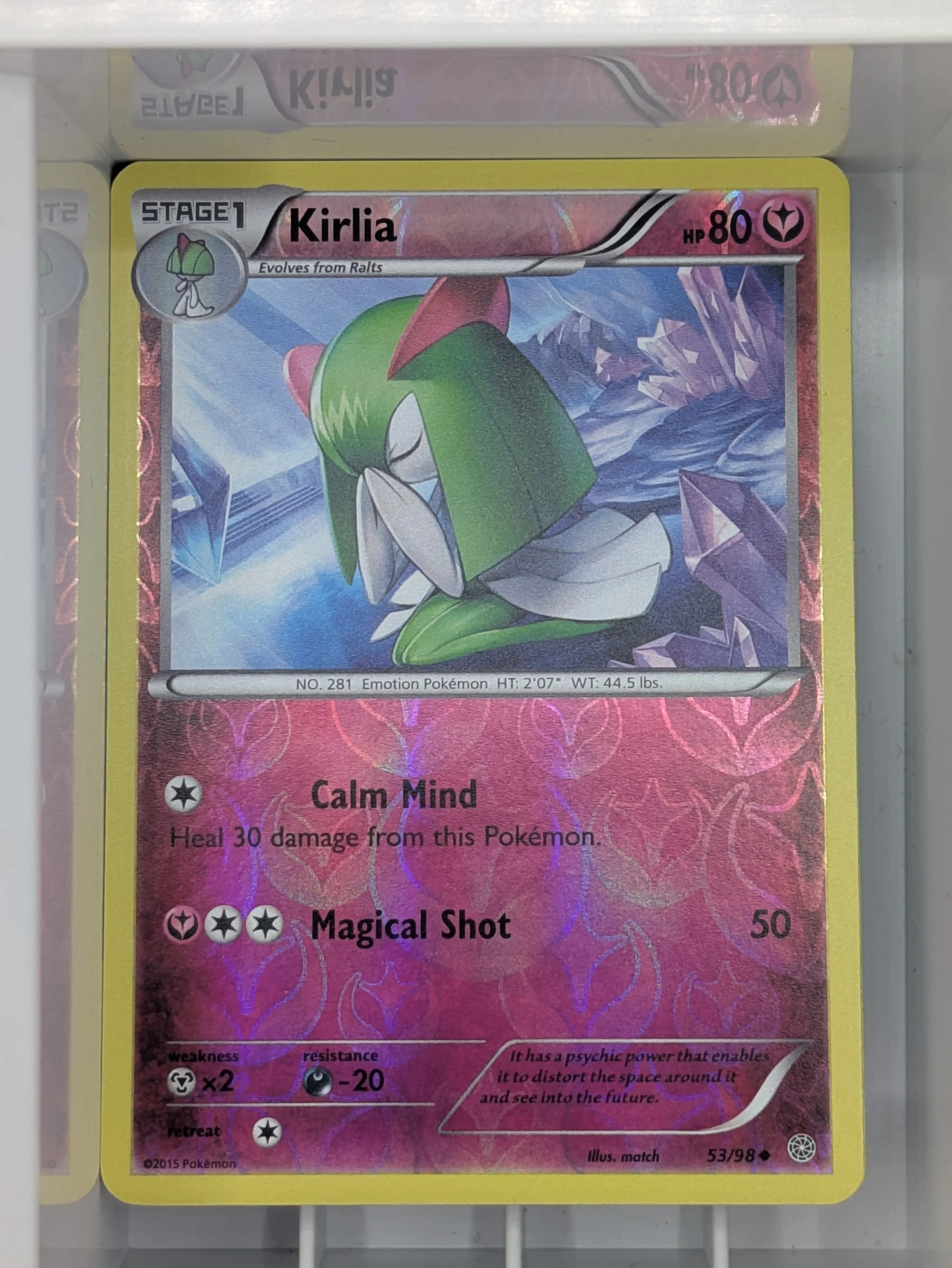 Kirlia 53/98 Reverse Holo Light Played