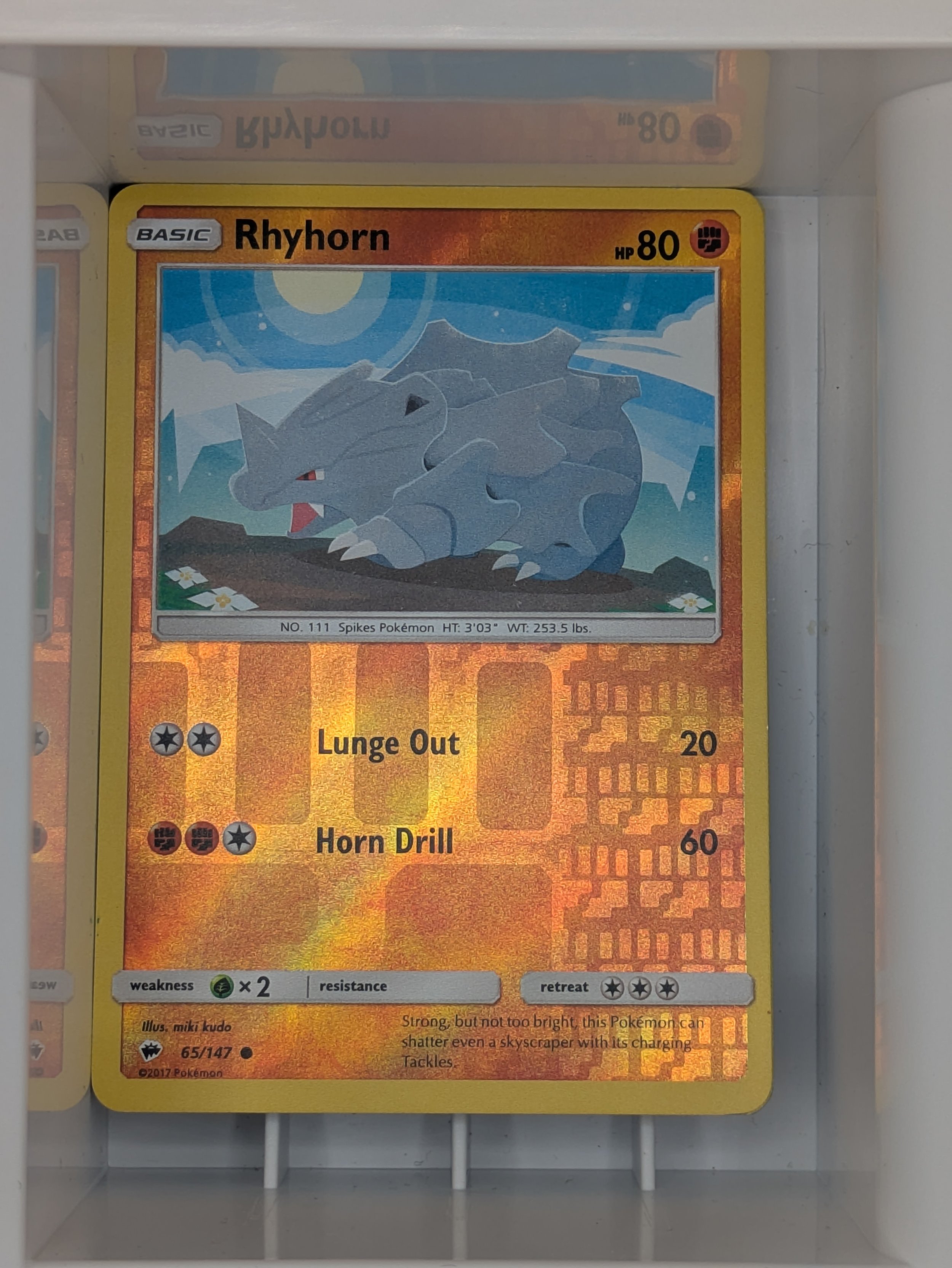 Rhyhorn 65/147 Reverse Holo Light Played