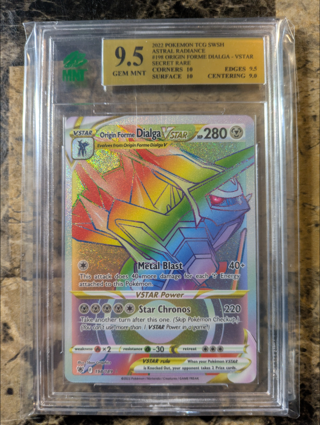 Origin Forme Dialga Vstar #198 Pokémon Astral Radiance