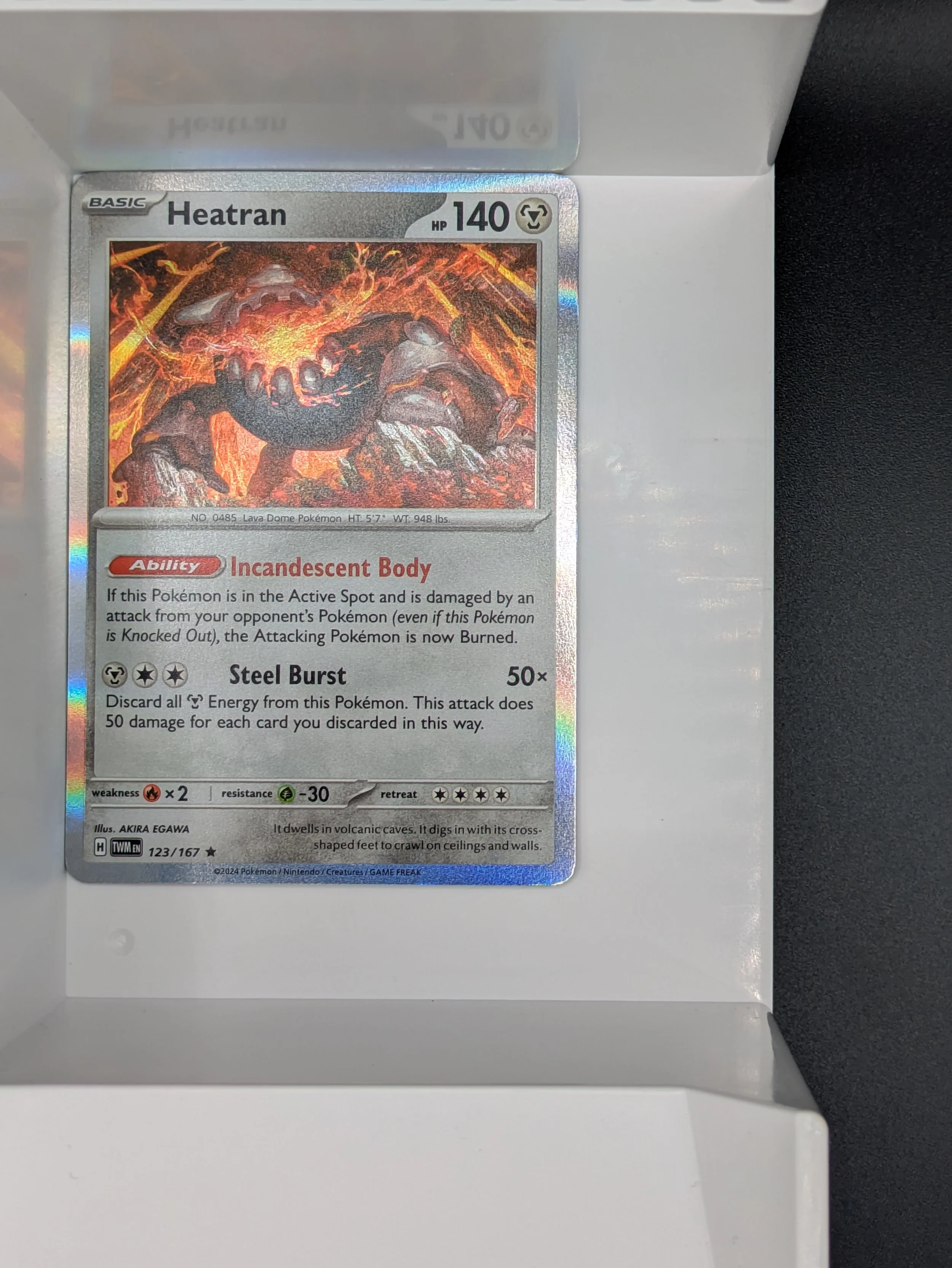 Heatran 123/167 Holo Light Played