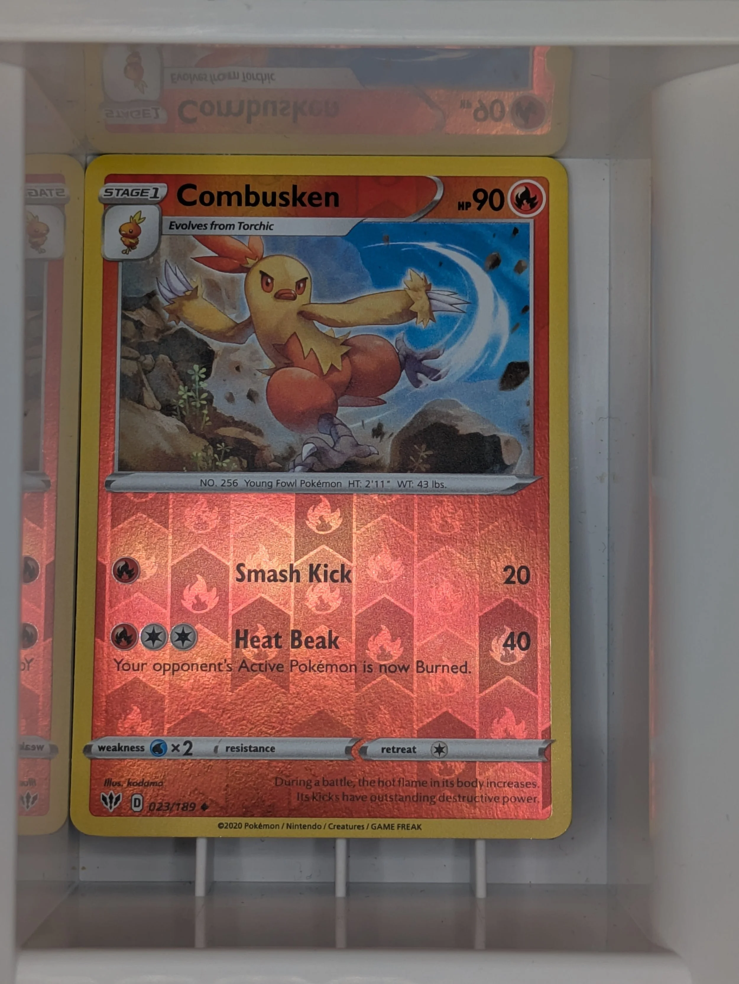 Combusken 23/189 Reverse Holo Light Played