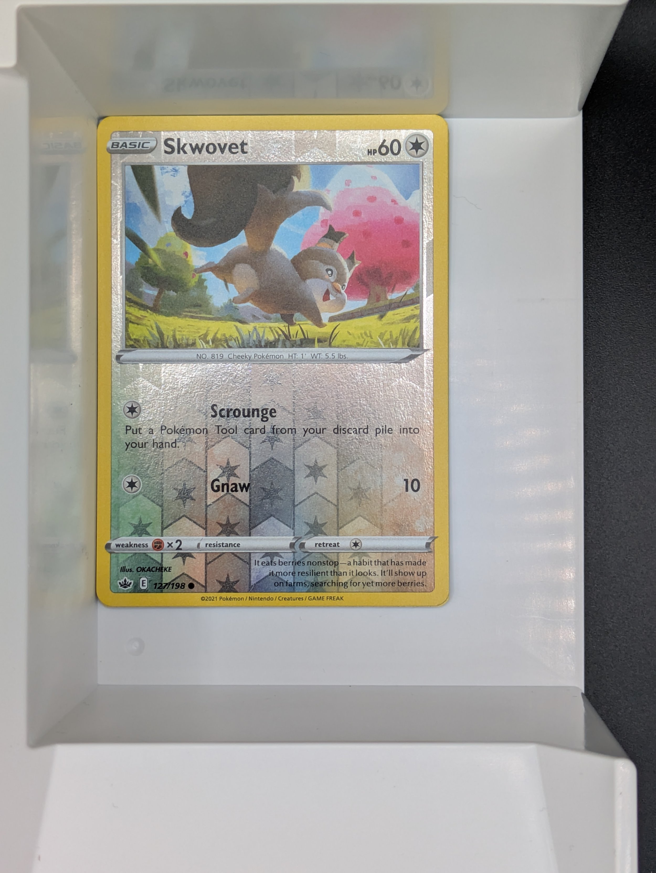 Skwovet 127/198 Reverse Holo Light Played