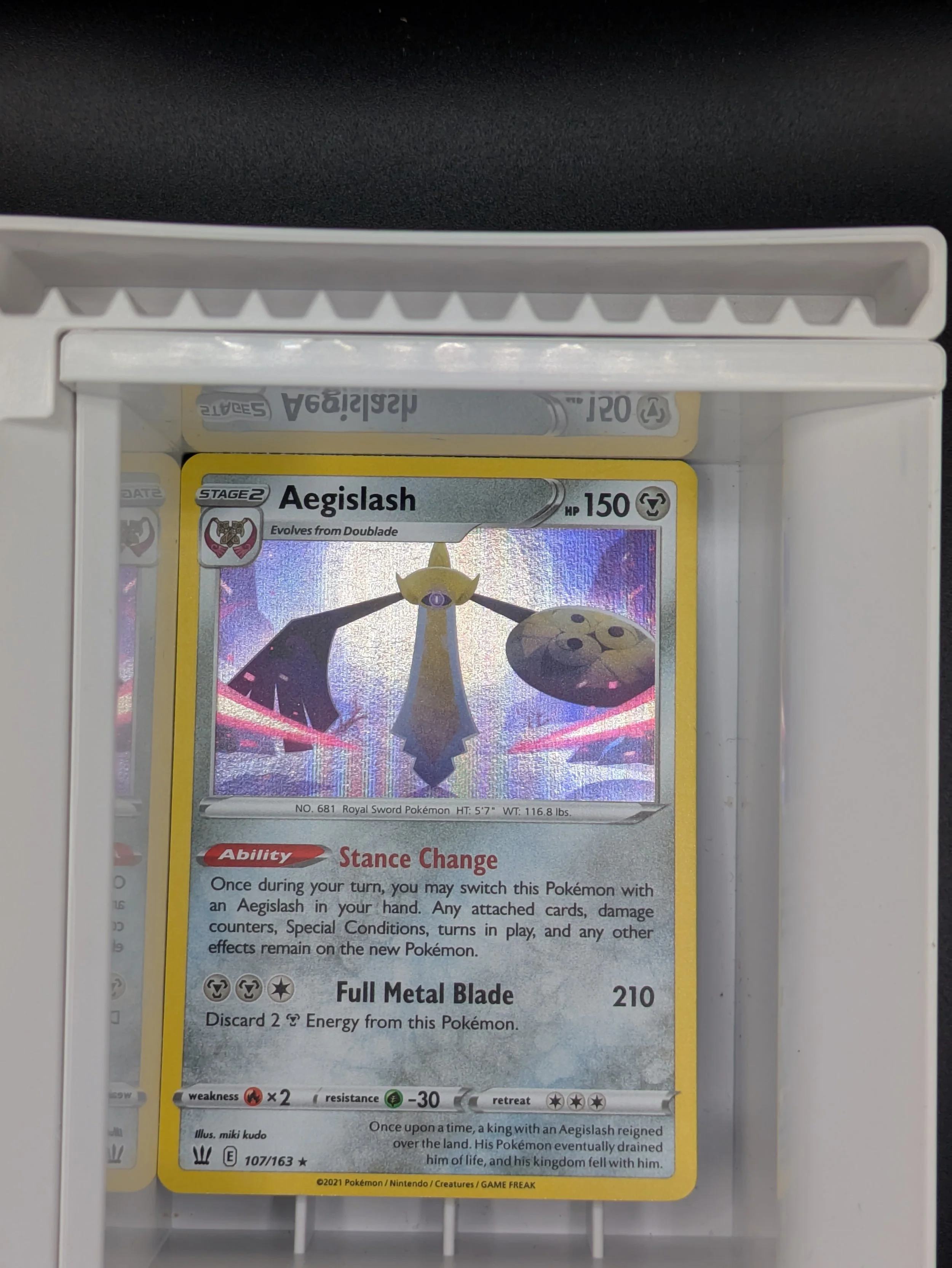 Aegislash 107/163 Holo Light Played